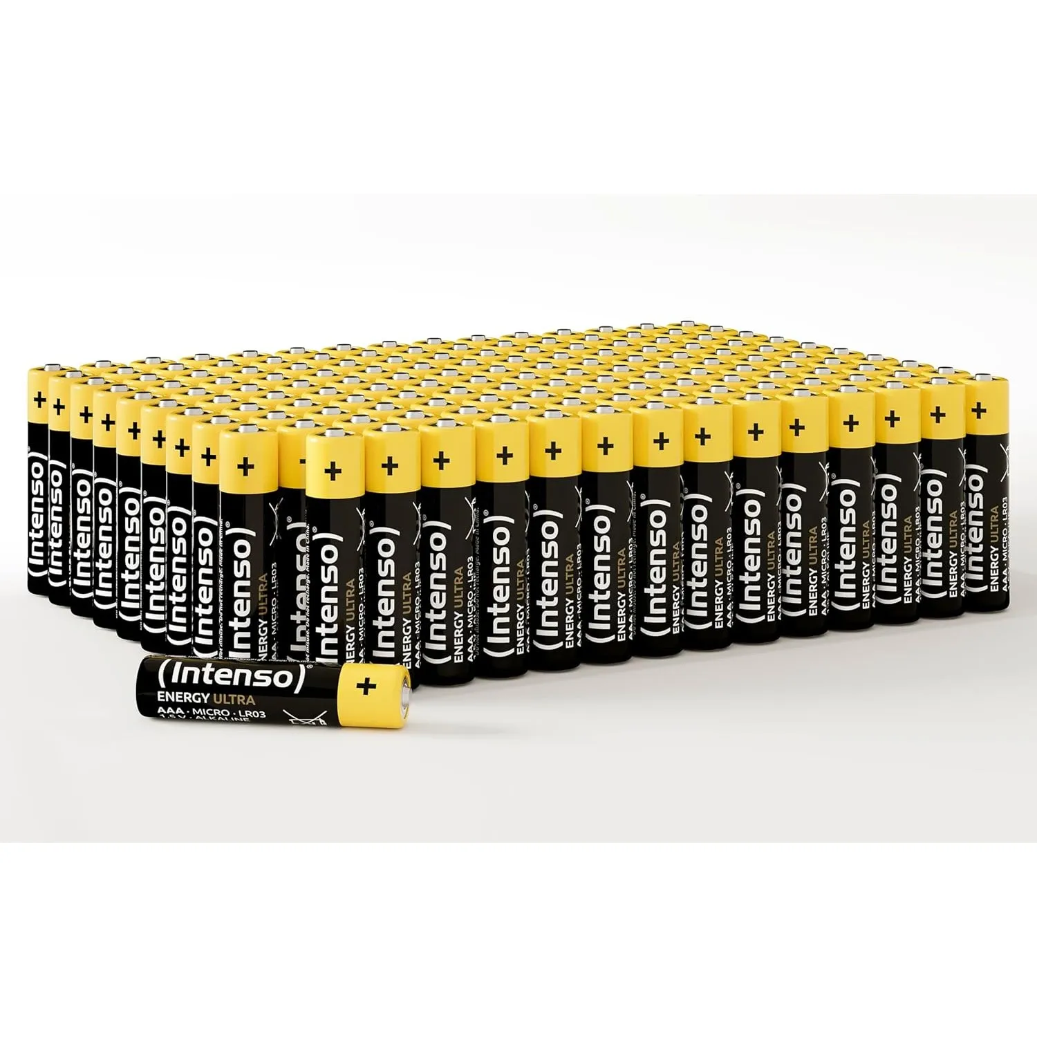 Intenso Energy Ultra AAA Micro LR03 Alkaline Batterien 150er Pack, gelb-schwarz