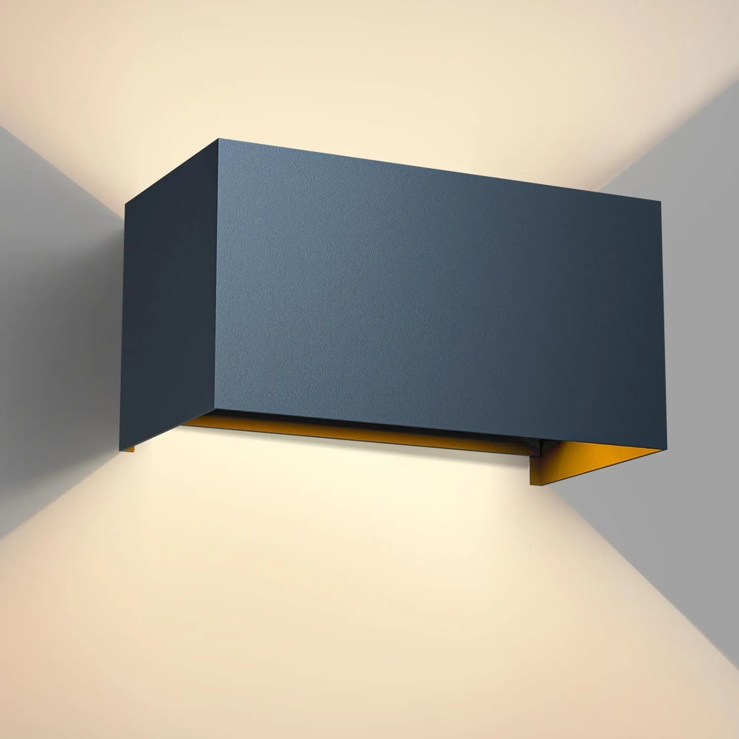 vatato LED Wandleuchte 24W, 3000K Außenlampe Außenleuchte Warmweiß, IP65 Innen/Aussen Aluminium Wandlampe, Außenwandleu…