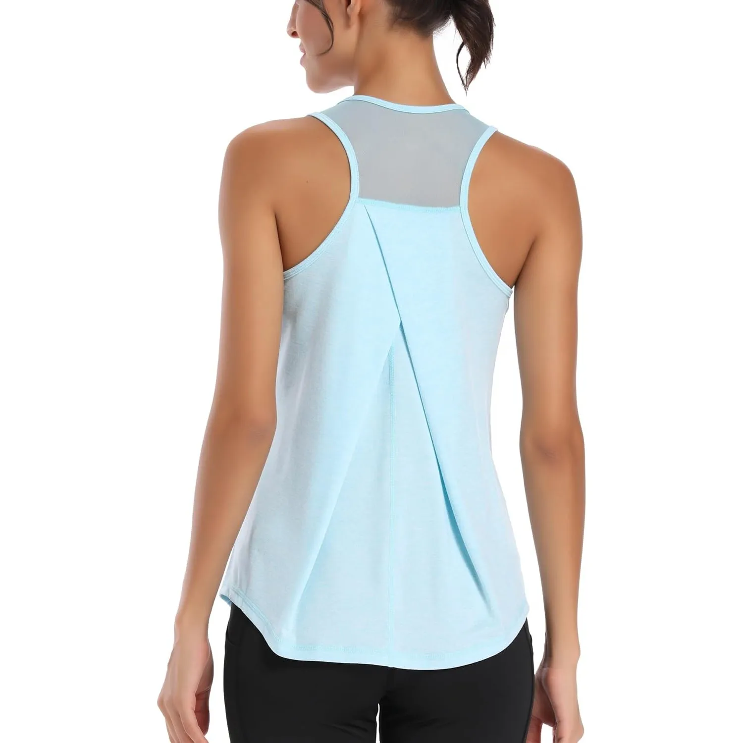 Damen Sport Tank Top Ärmelloses Leichte Fitness Top Yoga Oberteile