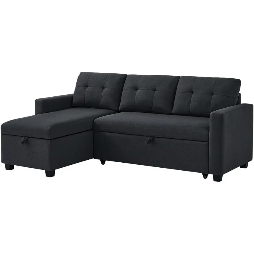 VitaliSpa Sofa L Form Campina, Anthrazit, 226 x 163 cm