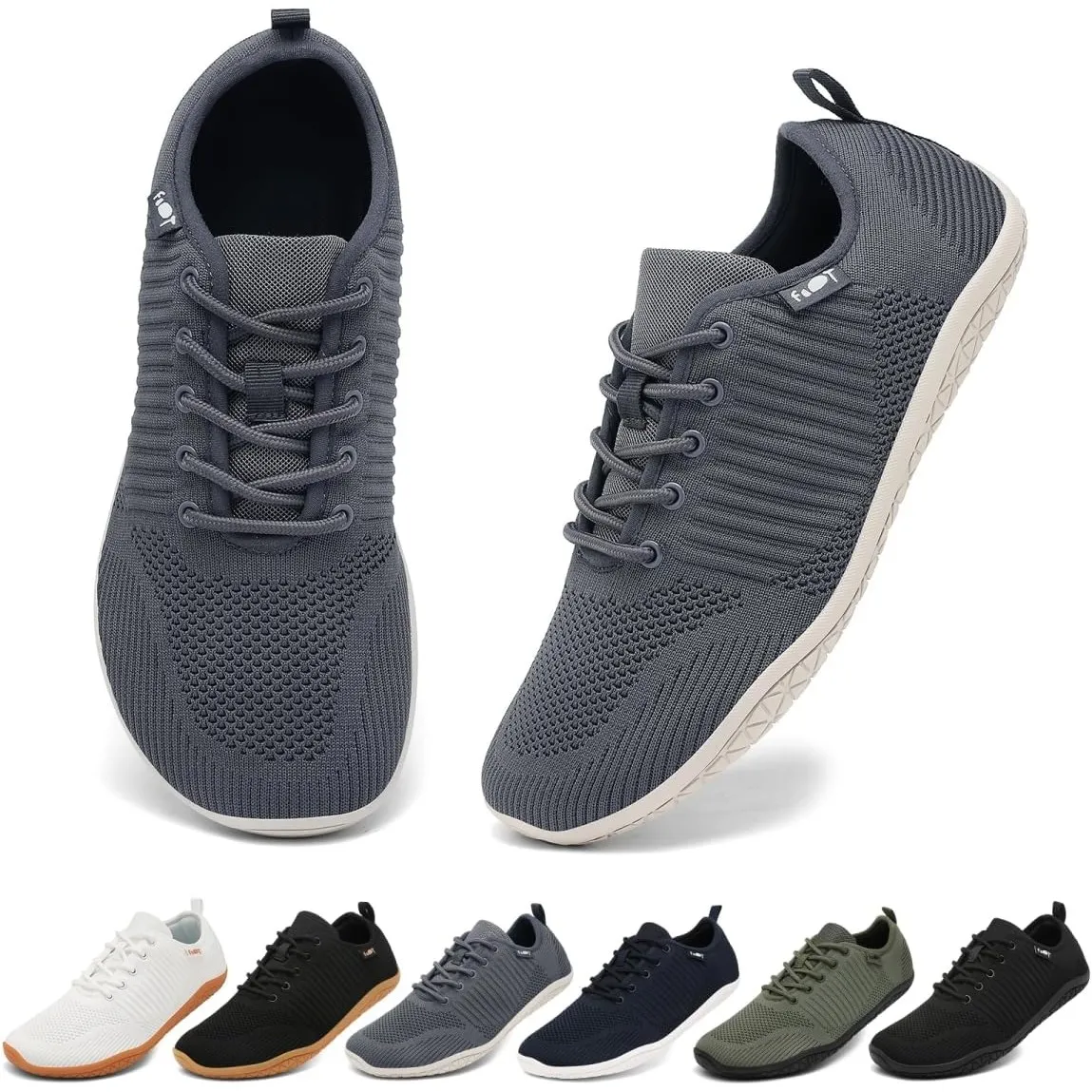 Geweo Barfußschuhe Herren Damen Breiter Zehenbox Zero Drop Sneaker Gr.37-47