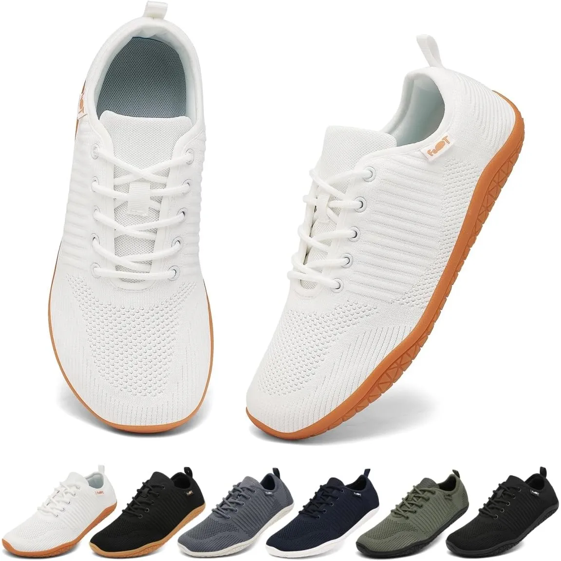 Geweo Barfuss Schuhe Damen Herren Barfußschuhe Laufschuhe Barfuß Sneaker Breite Zehenbox Zero-Drop Sohle Leicht Atmungs…