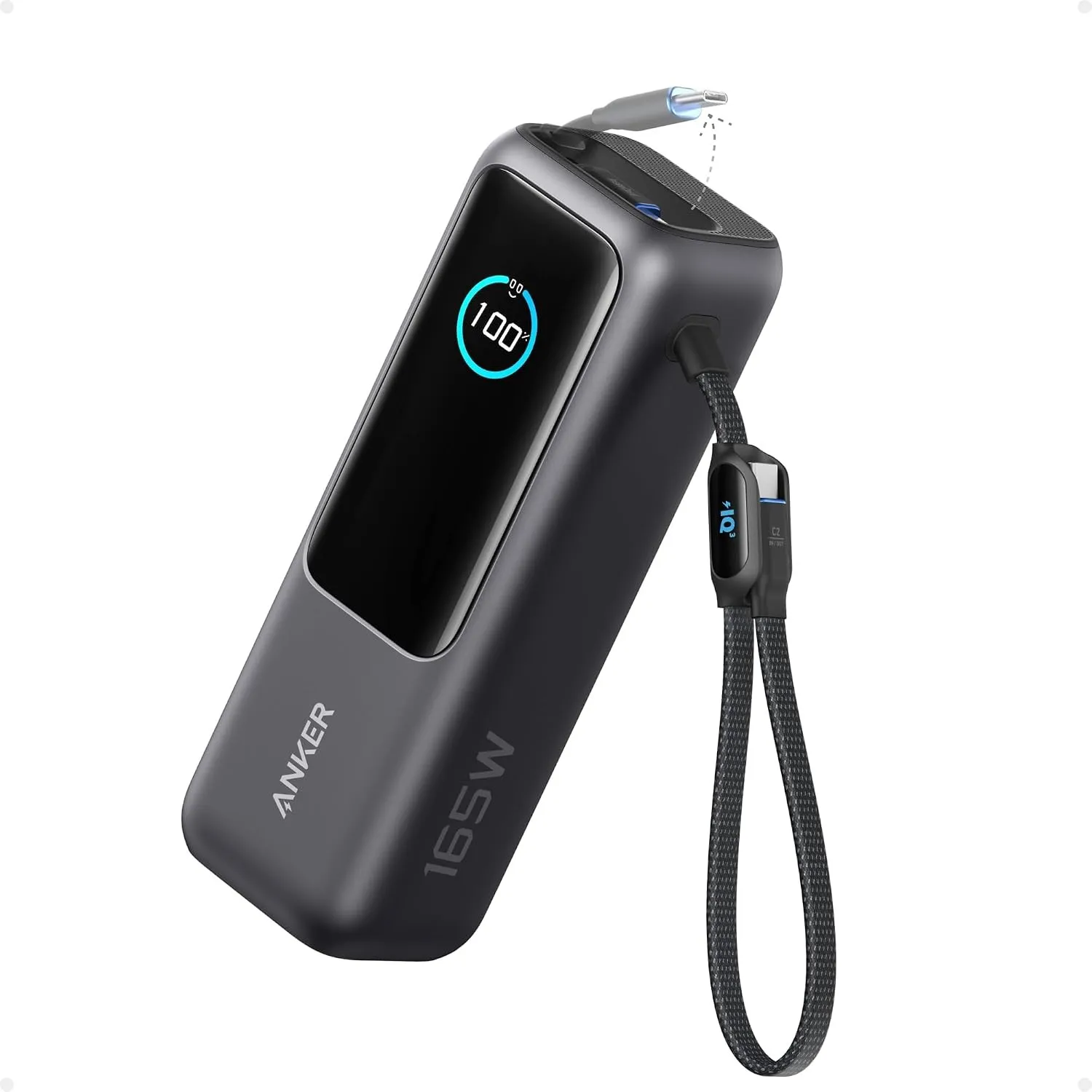 Anker 165W 25000mAh Laptop Powerbank mit 70cm ausziehbarem Kabel