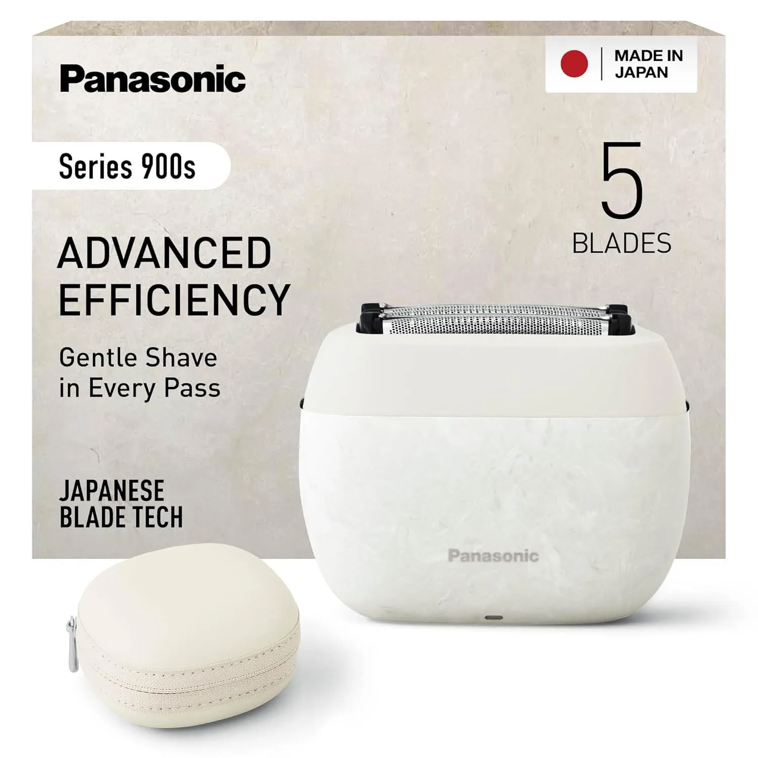 Panasonic ES-PV6B-W803 Series 900s Premium Kompakt-Rasierer, Nass- und Trockenrasierer mit 5 Klingen für Männer, reakti…