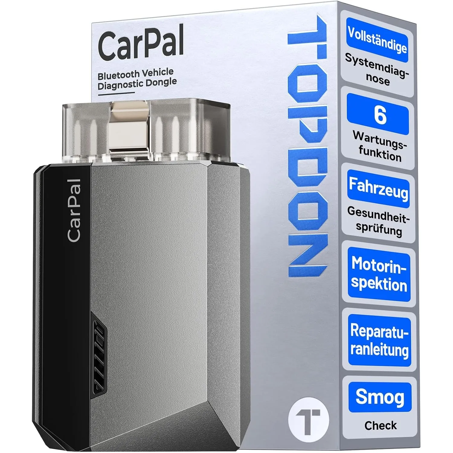 TOPDON Carpal-A Bluetooth OBD2 Diagnosegerät für Alle Fahrzeuge