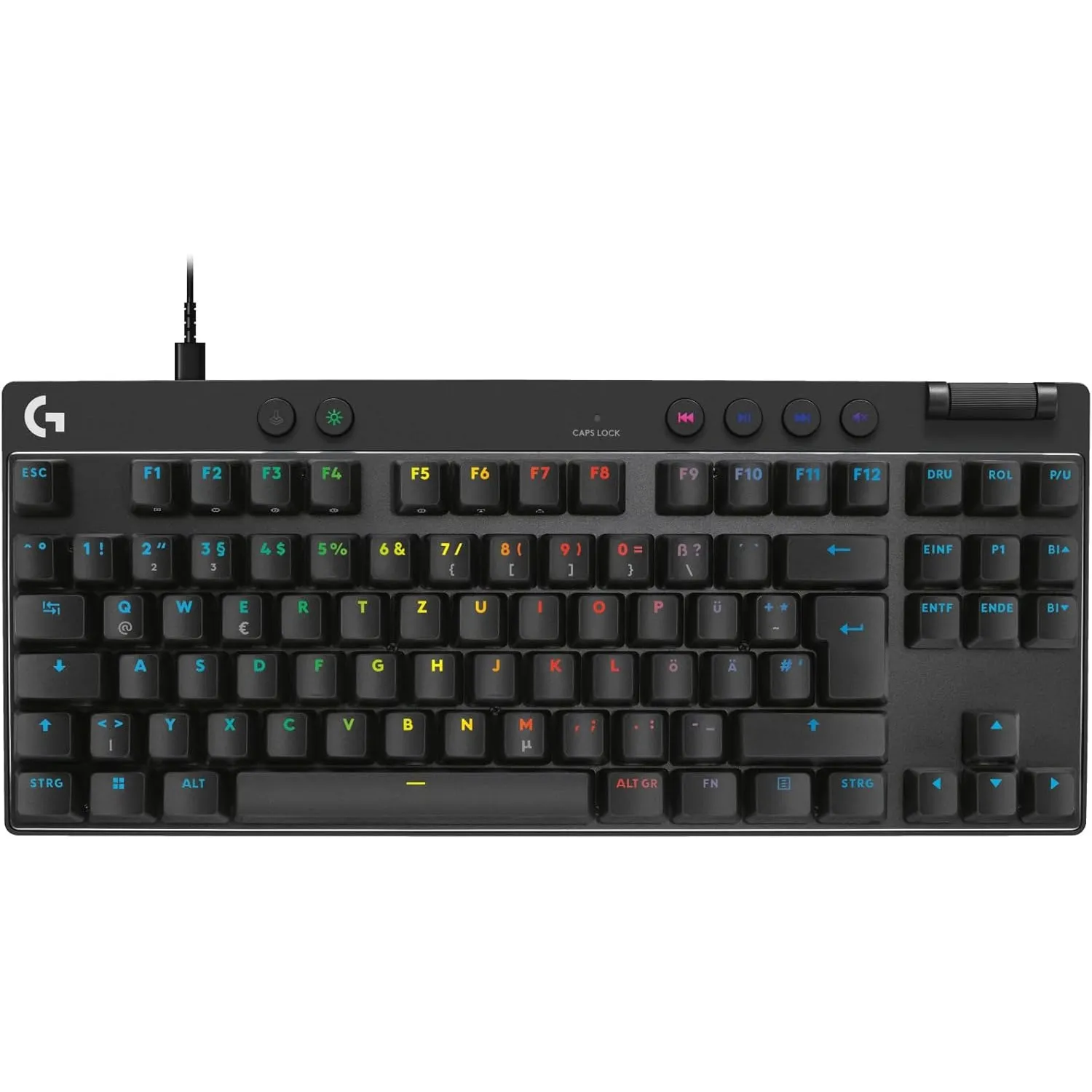 Logitech G PRO X TKL Rapid Tenkeyless kabelgebundene Gaming Tastatur mit magnetischen Analogschaltern, Trigger-Modus, e…