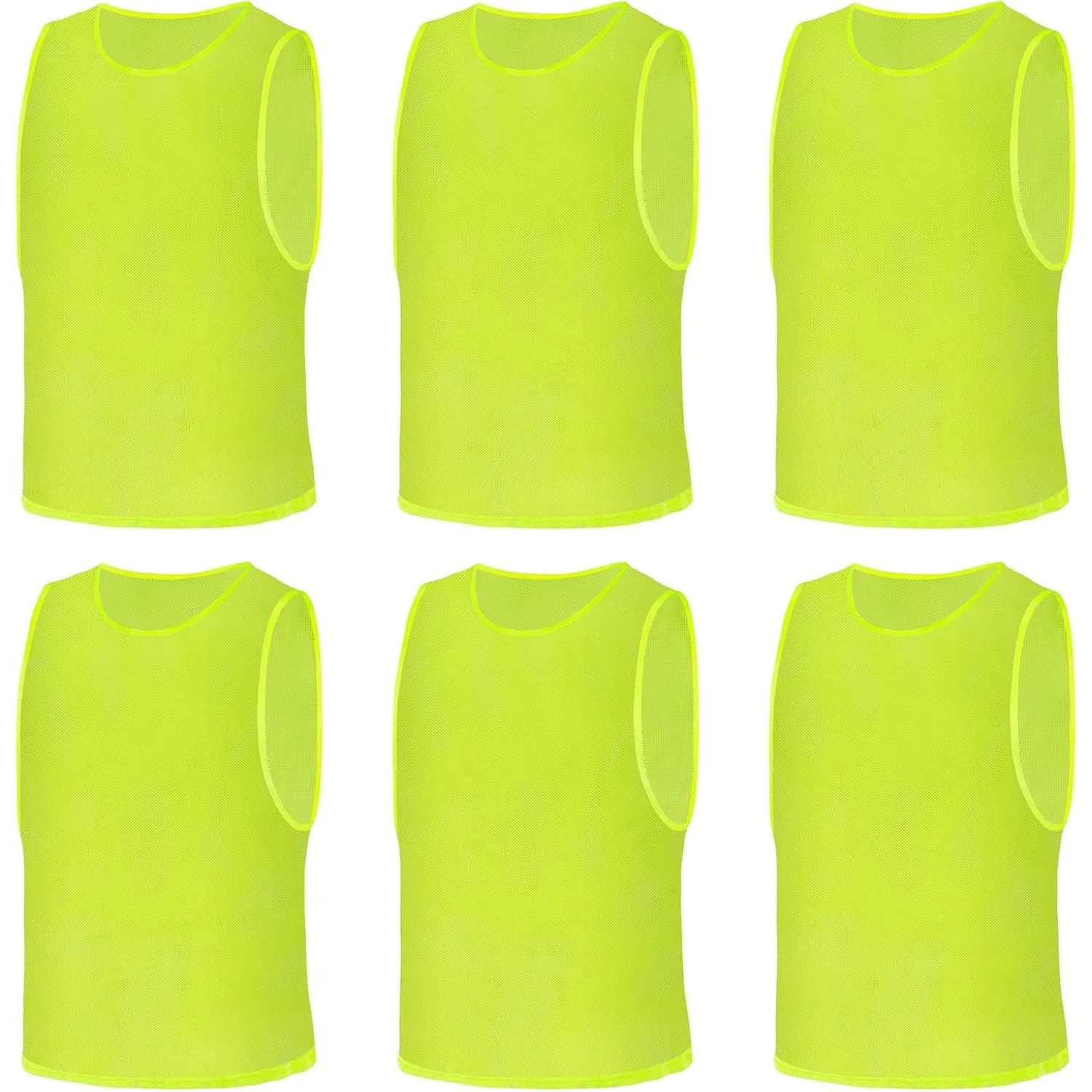 AUYAO Fussballtraining Leibchen Fubball Kinder 6 Set Trainingsleibchen Herren Fußball Trainingsweste Sport Markierungsh…