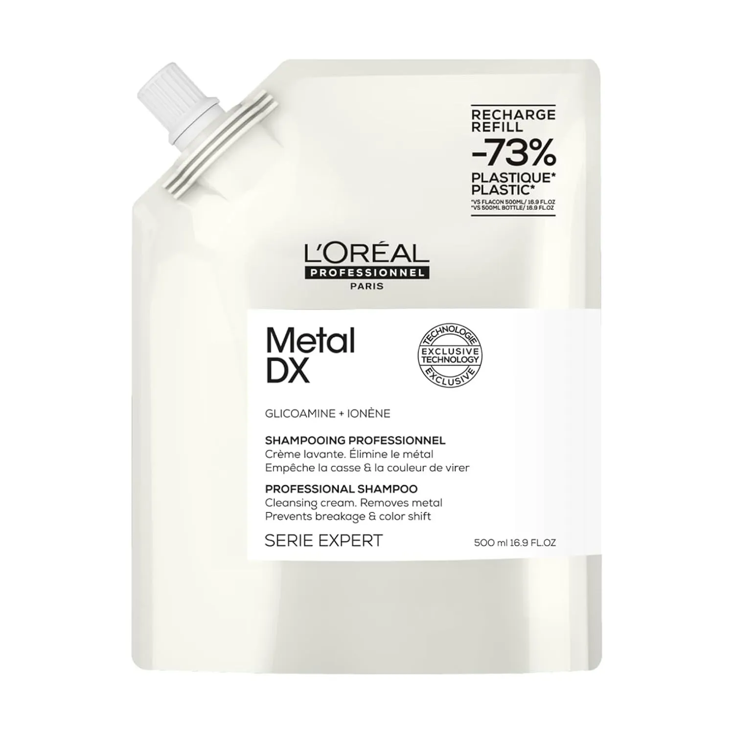 L'Oréal Professionnel Haarshampoo für farbbehandeltes Haar, Strahlende Farben & Glanz, Serie Expert, Metal DX Shampoo