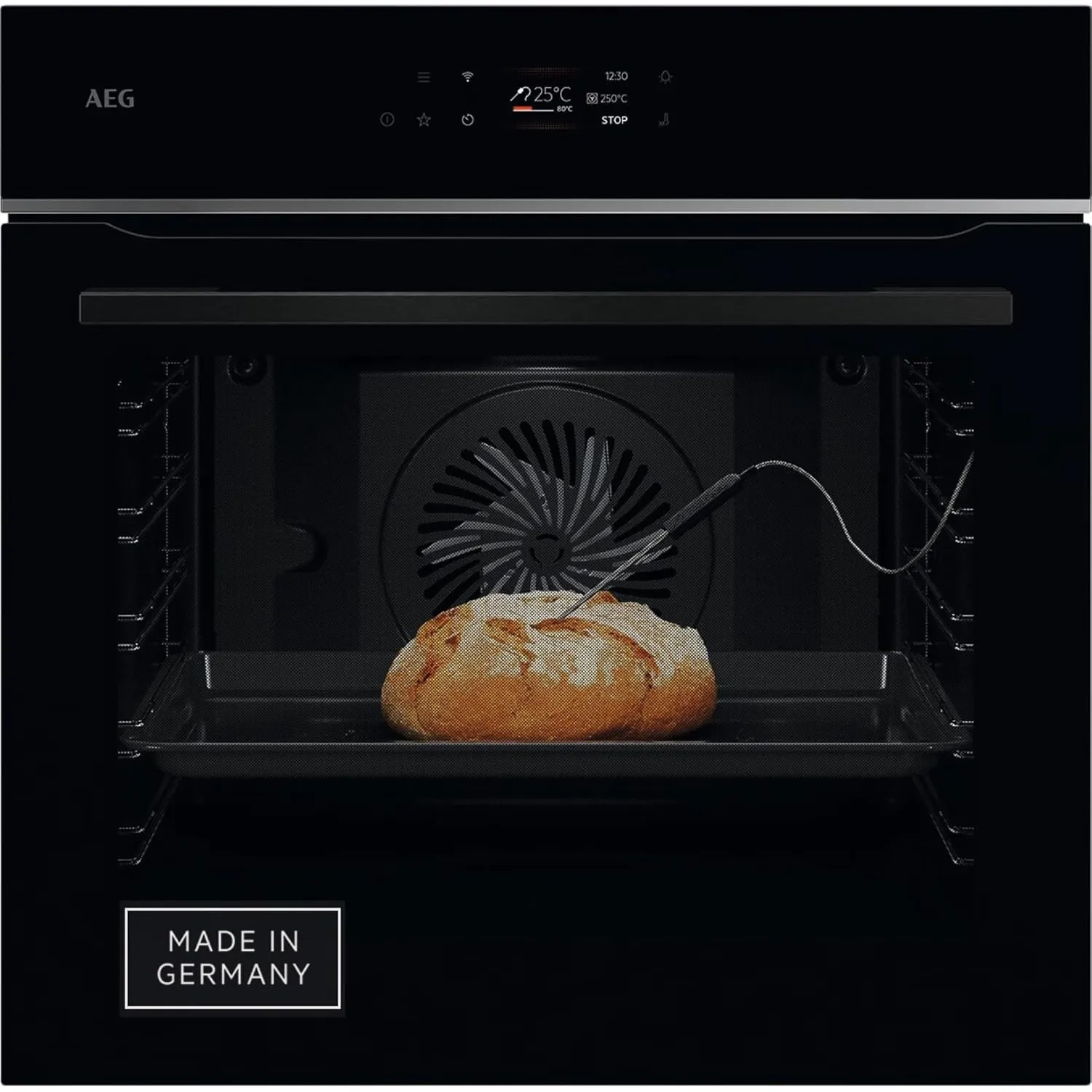 AEG 7 Wifi Einbaubackofen, TFT-Full-Touch-Farbdisplay, TE7PB62WAB