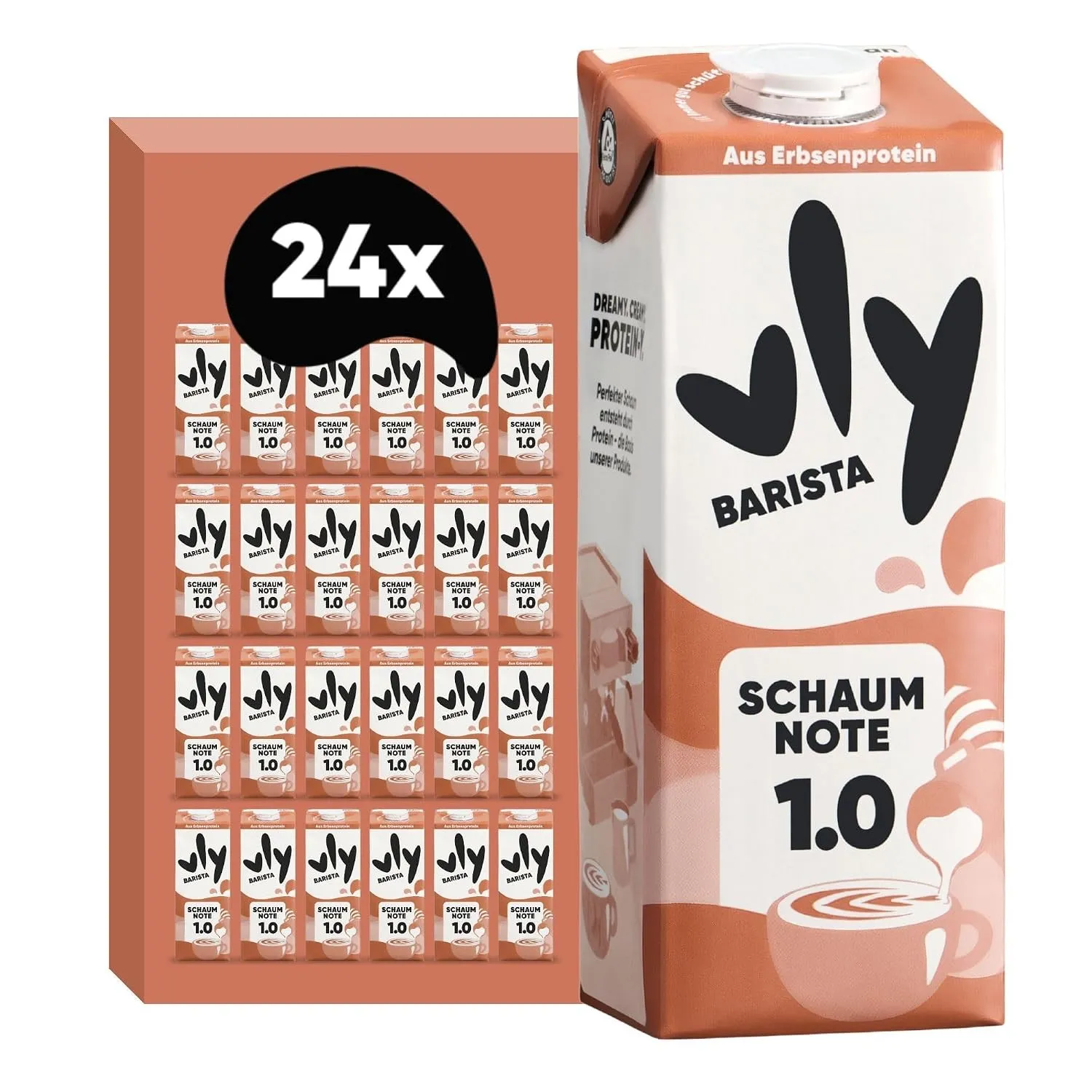 vly BARISTA - Die vegane Milchalternative aus Erbsenprotein | Cremiger Schaum | Reich an Ballaststoffen, Calcium, Vitam…