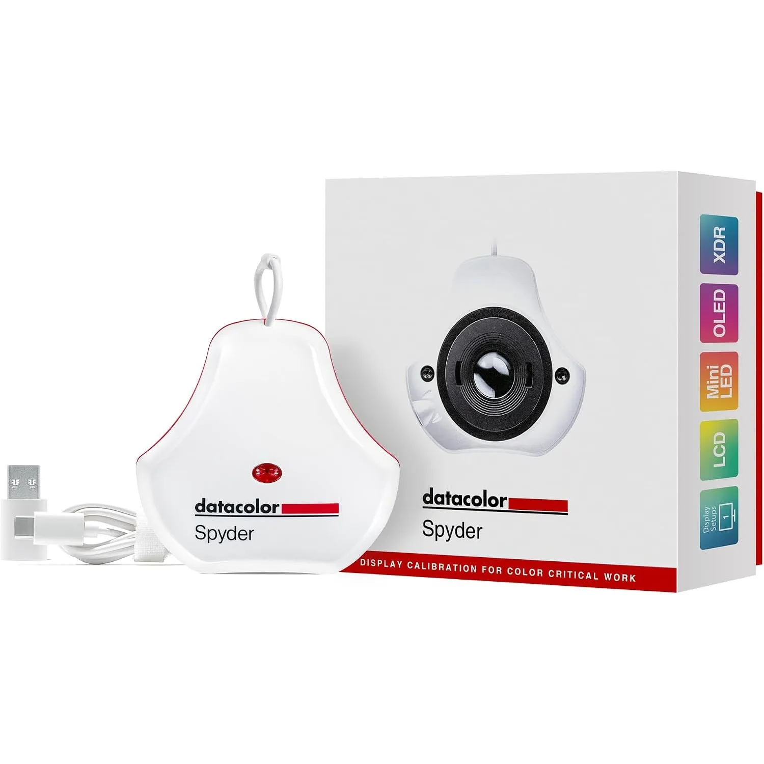 Datacolor Spyder - Monitor-Kalibriergerät für Designer, Fotografen & Content Creator, zeigt realistische Farben, funkti…