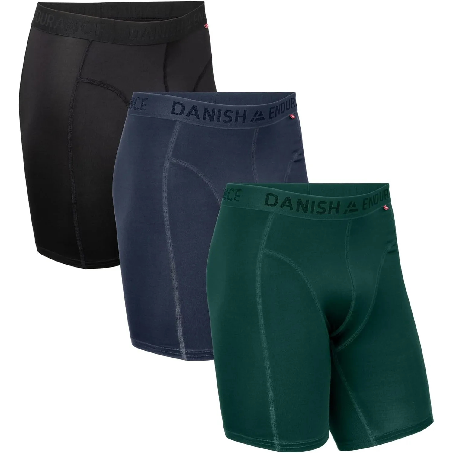 DANISH ENDURANCE 3er Pack Sport Boxershorts Herren, Funktionsunterwäsche, Sportunterwäsche, Elastisch, Geruchsneutral &…