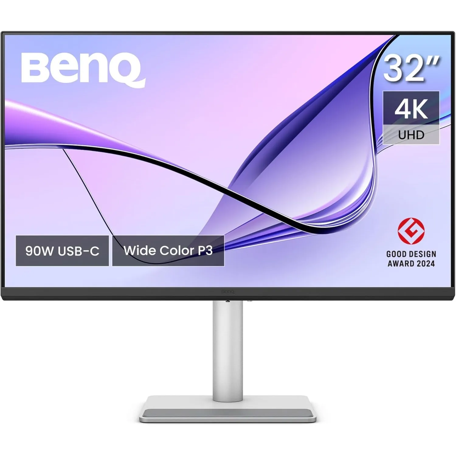 BenQ MA320U 32 Zoll 4K 3840x2160 Monitor für MacBook Pro/Air, Dual USB-C, 90W-Stromversorgung, Mac Color Match, USB-Hub…