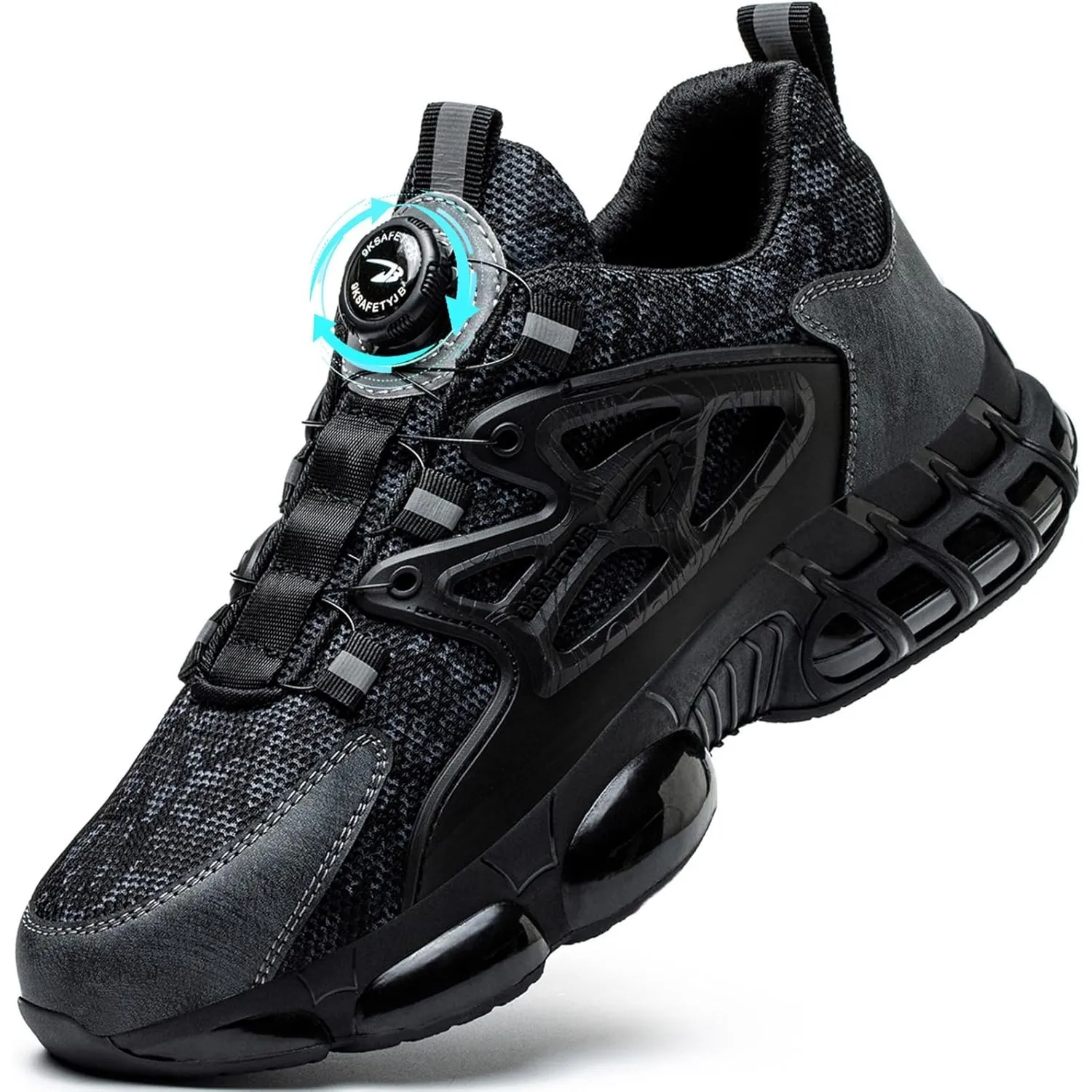 Sicherheitsschuhe Arbeitsschuhe Herren Damen Stahlkappenschuhe Sportliche Leicht Trends Anti-Smash und Anti-Punktur Ver…