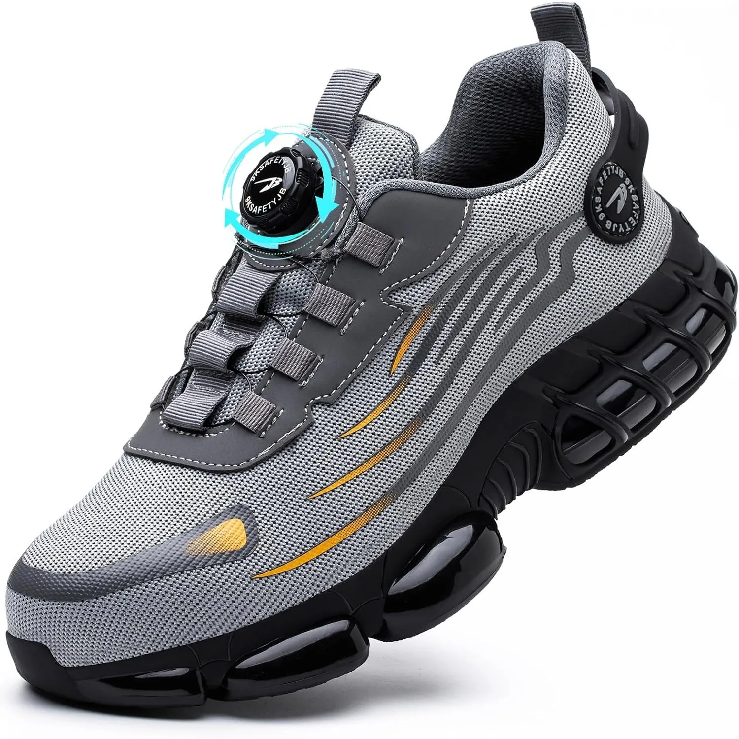 Sicherheitsschuhe Arbeitsschuhe Herren Damen Stahlkappenschuhe Sportliche Leicht Trends Anti-Smash und Anti-Punktur Ver…