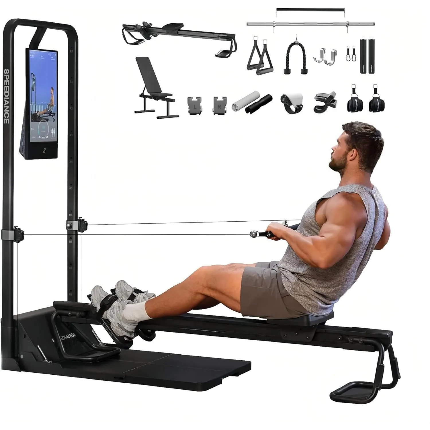 Speediance Gym Monster 2 Smart Home Gym, Upgraded AI-Powered Home Workout Maschine, Multifunktionale Smith Maschine, Ga…