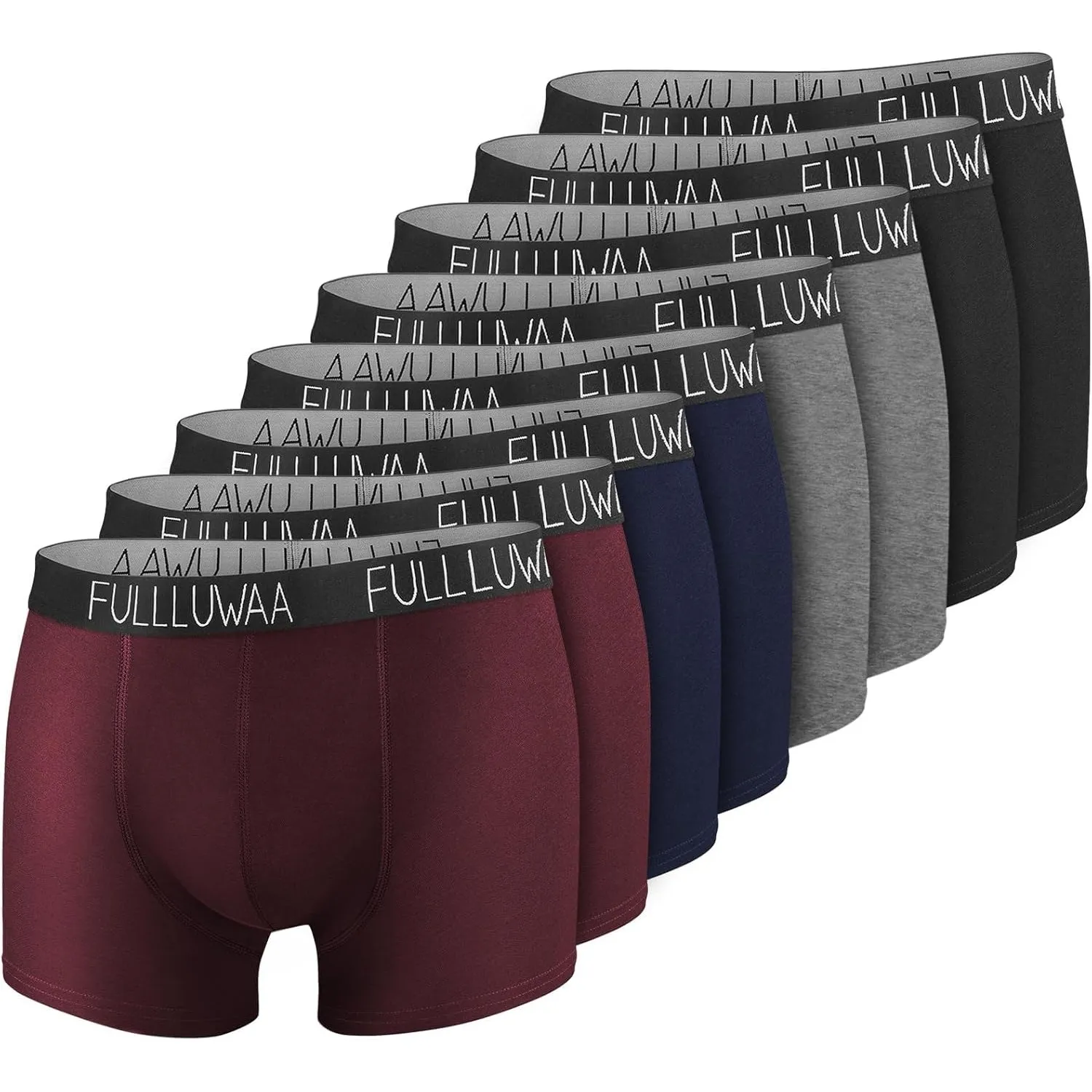 Fullluwaa Boxershorts Herren 8er Pack Unterhosen Männer Baumwolle Men Retroshorts Boxer Unterwäsche M, L, XL, XXL, 3XL,…