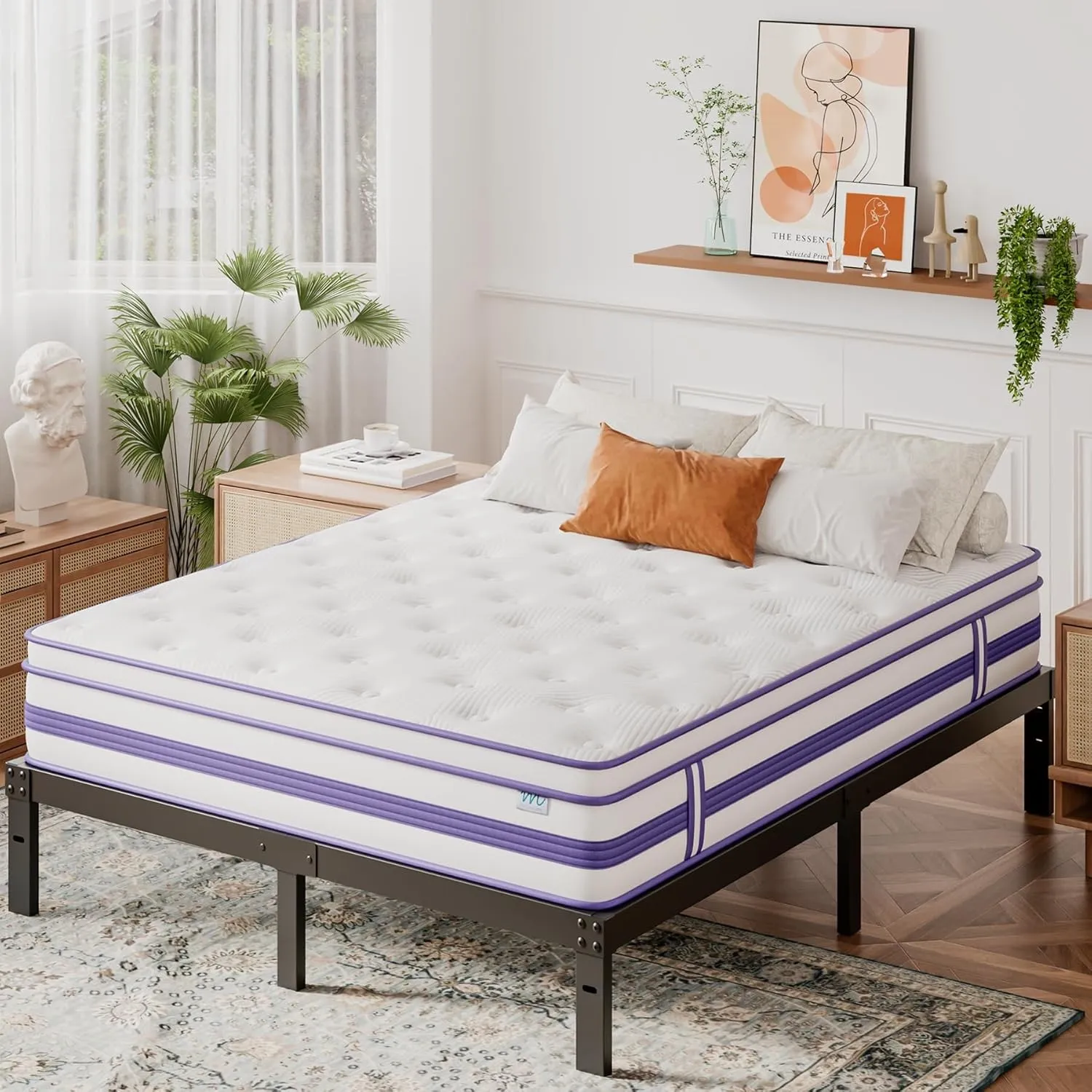 160x200 cm Matratze, 26 cm Höhe, H3, Oeko-TEX Zertifiziert, Gel Memory Foam Hybrid, Taschenfederkern, Atmungsaktiv, Mit…
