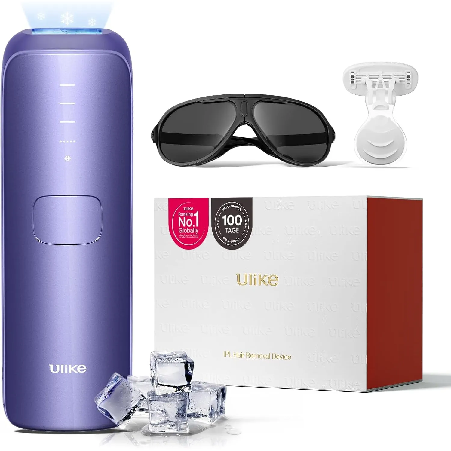 Ulike Air 3 IPL Geräte Haarentfernung für Gesicht und Körper zu Hause, Alternative zur Laserhaarentfernung, mit Saphir-…