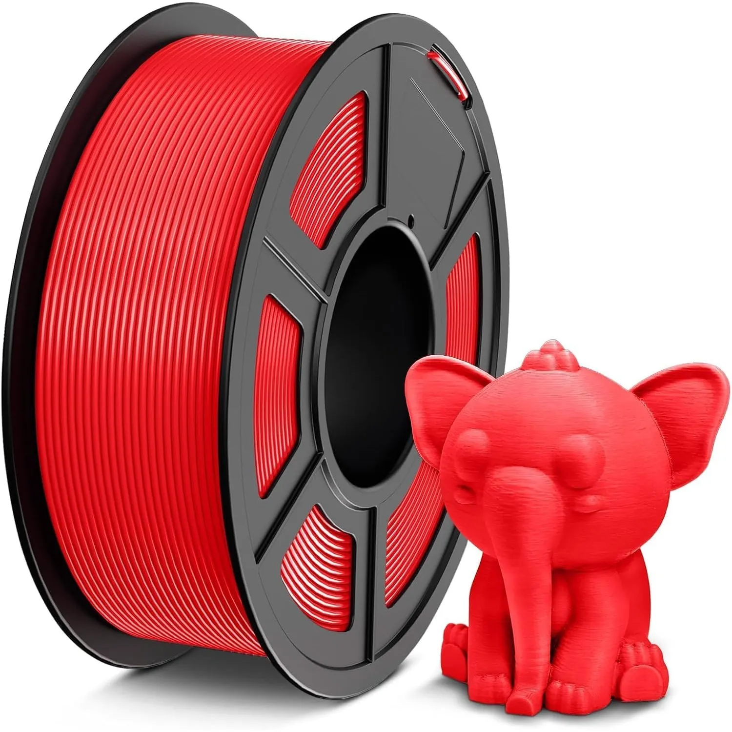 TECBEARS PETG Filament 1.75 mm Rot, Stärker Zähigkeit PETG 3D Drucker Filament, 1kg Spule, Maßgenauigkeit +/- 0,02 mm, …