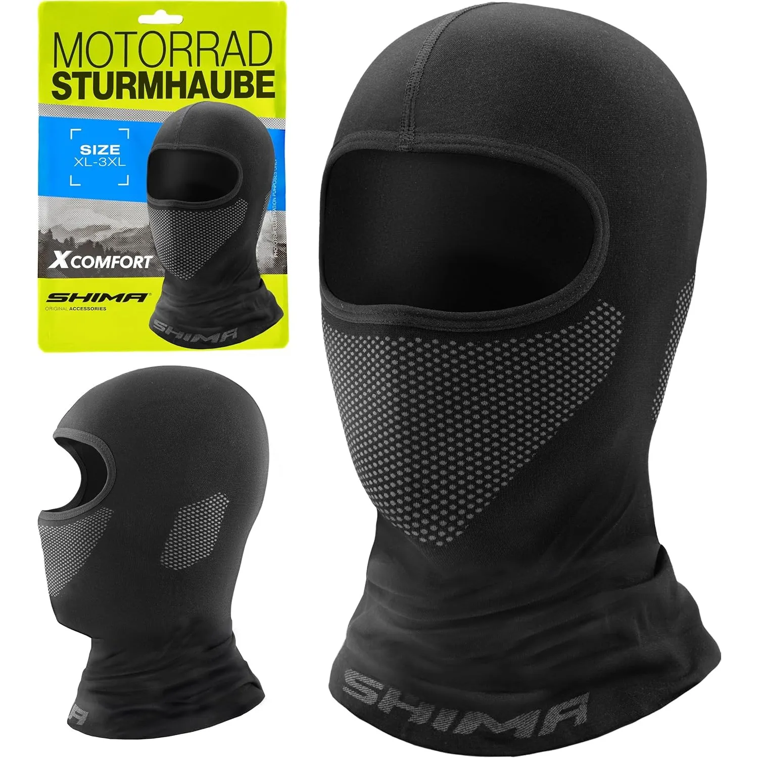 SHIMA X-Comfort Sturmhaube Motorrad Damen Herren Balaclava Sommer Winter Haube Unter Helm Atmungsaktiv