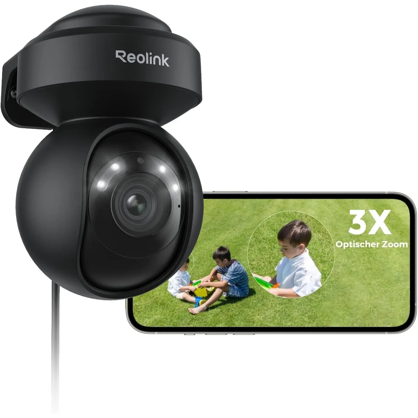 Reolink 4K PTZ Überwachungskamera Aussen WLAN, Auto-Tracking, KI-Erkennung