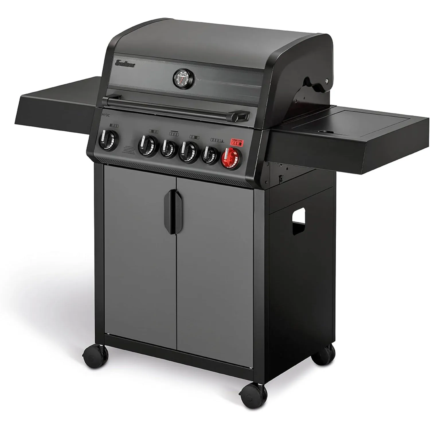 Enders® Gasgrill HYDE 4 SIKR Turbo, 4 Brenner aus Edelstahl für kraftvolles direktes und indirektes Grillen, 800 °C TUR…