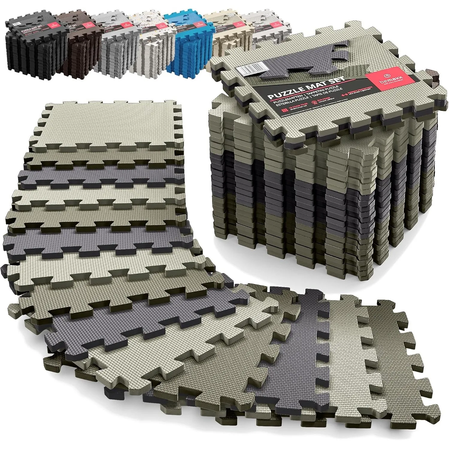 bemaxx Bodenschutzmatte Fitness - Sportmatte Fitnessmatte Puzzlematte