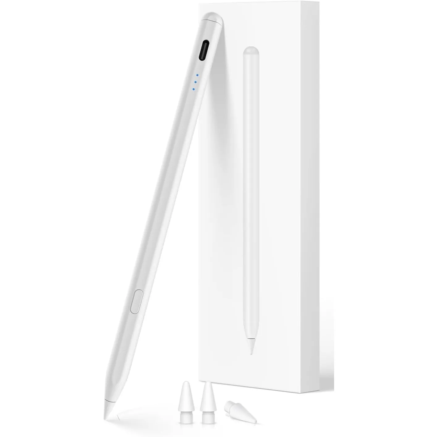 Stylus Stift für iPad 2018-2026 mit USB-C Schnellladeleistung, Palm Rejection und Neigungssensitivität Pencil für iPad …