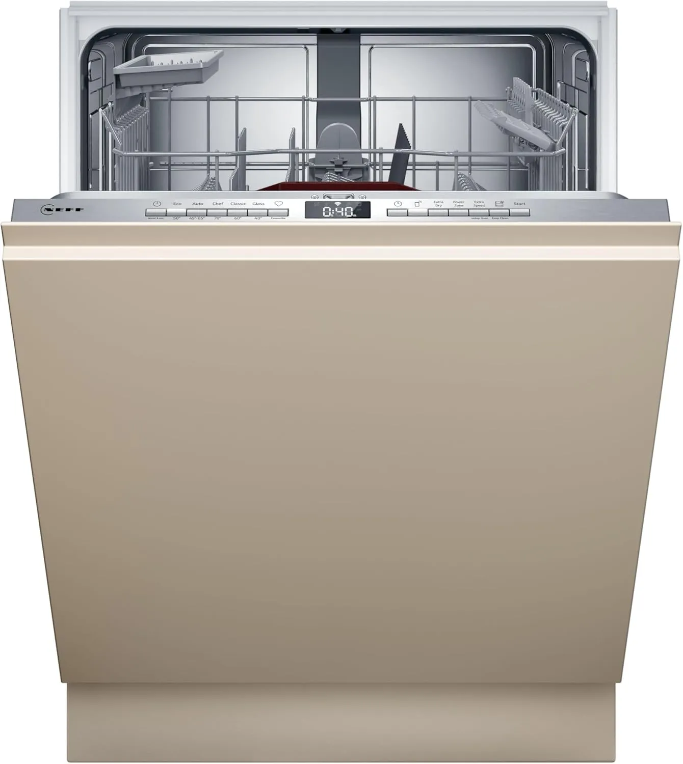 NEFF N 50, Smarter XXL-Geschirrspüler Vollintegriert 60 cm, S275EAX16E, Made in Germany, Besteckkorb, starke Reinigung …