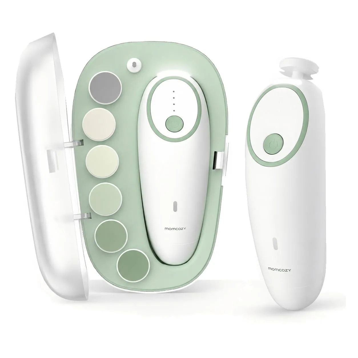 Momcozy Baby Nagelfeile Elektrisch, Sanfter Baby Nageltrimmer Elektrisch Wiederaufladbar, Baby Nagelknipser Elektrisch,…