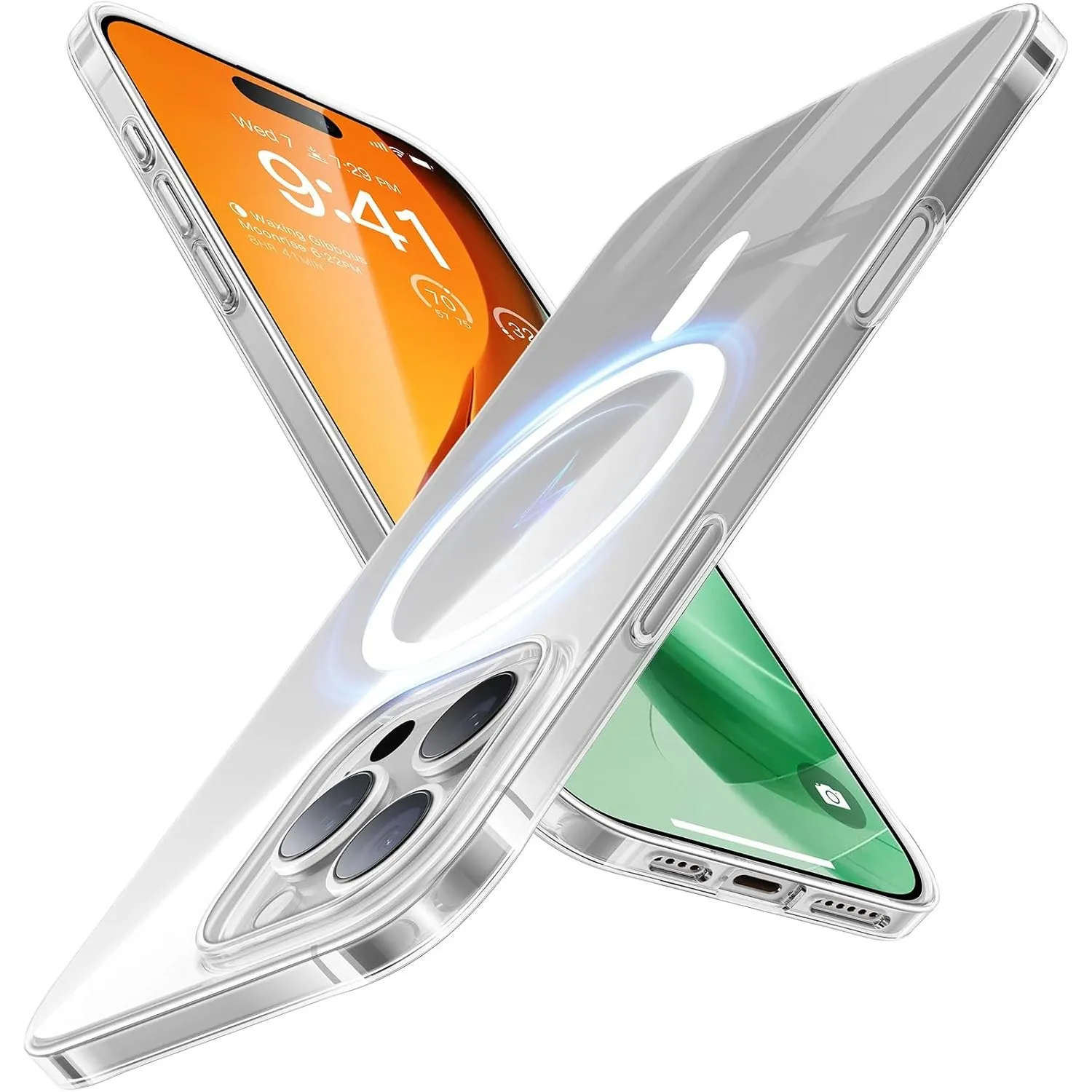 TORRAS Ultra Dünn für iPhone 16 Pro Hülle für MagSafeTransparent