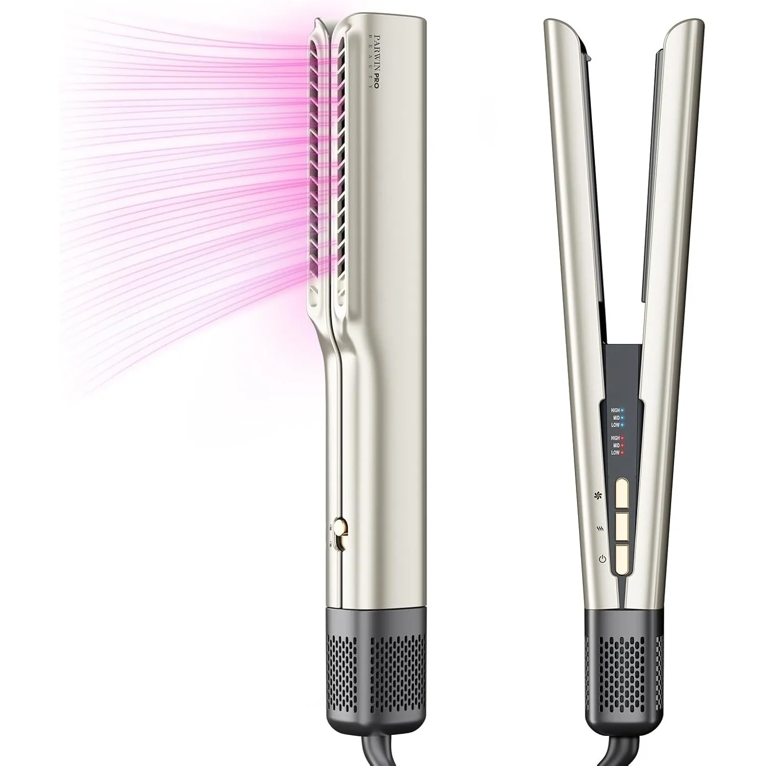 Air Haarglätter, PARWIN PRO BEAUTY Ionen Air Glätteisen, Ohne Heizplatten, Nass bis Trocken, Glätten mit Luft, Max.ca. …