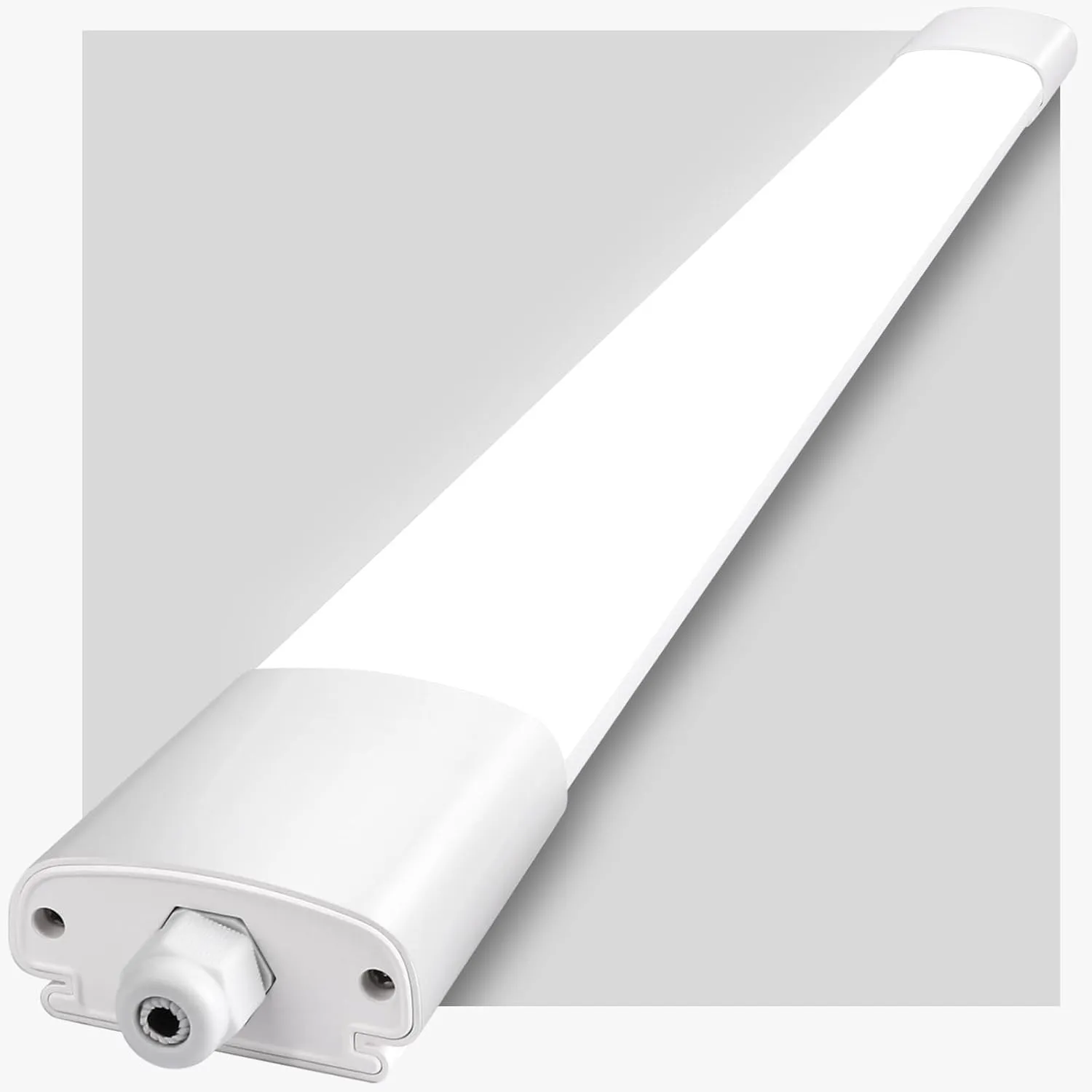 Feuchtraumlampe 90CM, 30W 3300LM Feuchtraumleuchte Mit 4000K Neutralweiß, IP65 Wasserfest Deckenleuchte Flach, Für Gara…