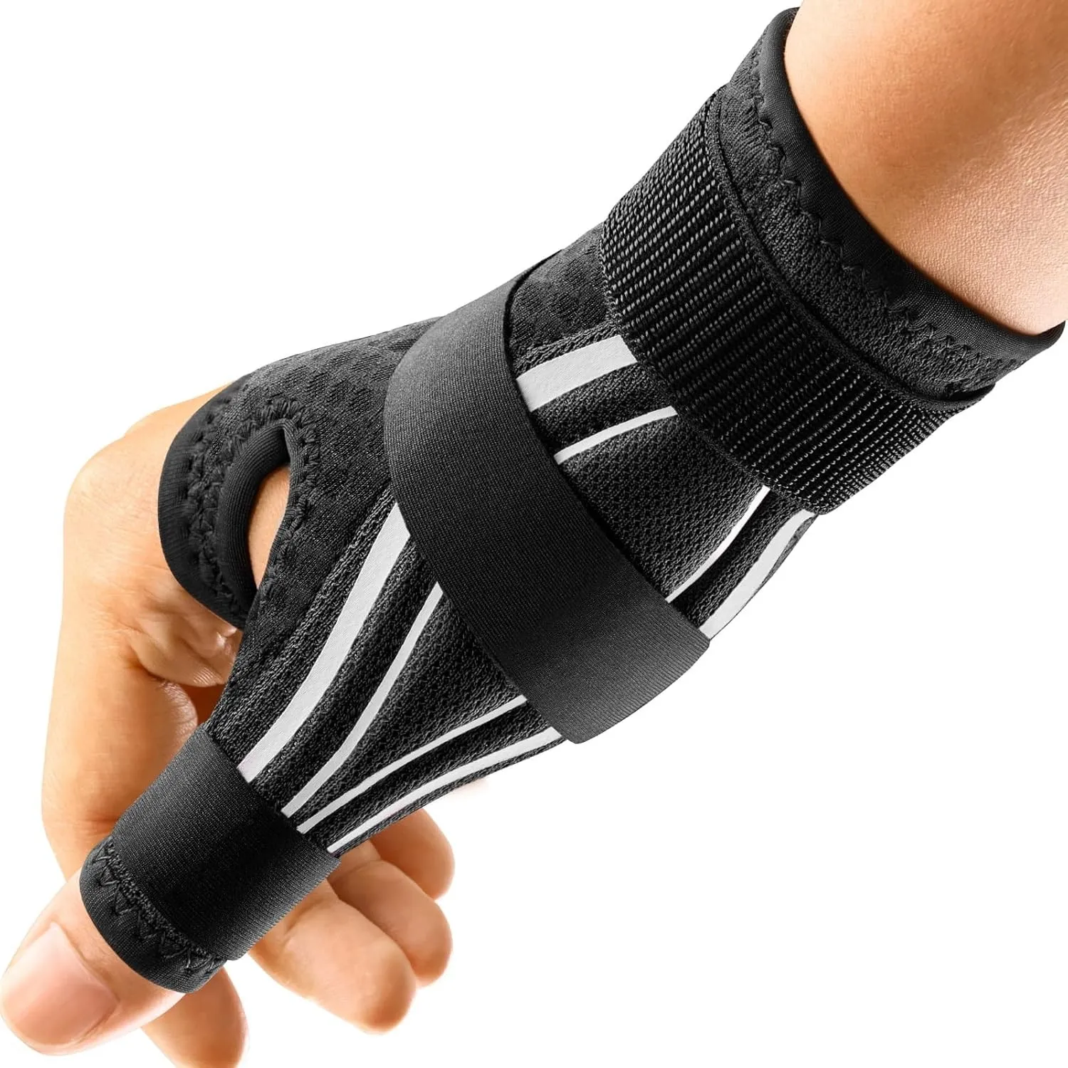 FREETOO Ergonomische Daumenbandage Rechts und Links, Atmungsaktive und Weiche Daumenschiene, Daumenorthese bei Arthrose…
