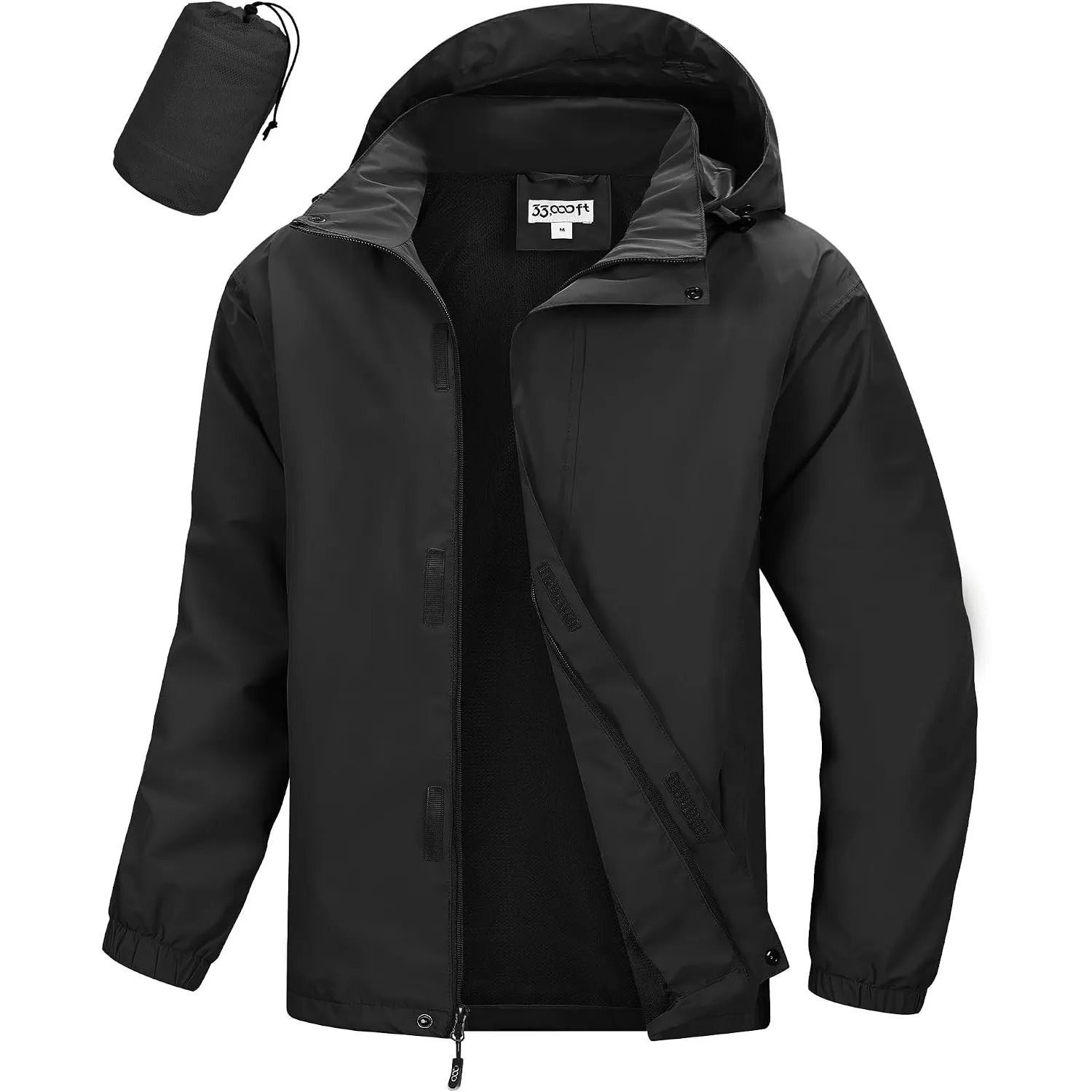 33,000ft Regenjacke Herren Wasserdichte Atmungsaktiv Leichte Outdoorjacke