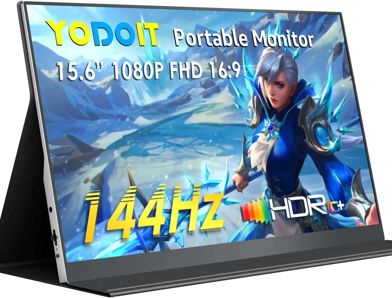 Yodoit Portable Monitor 15.6 Inch 144 Hz 1920 x 1080 FHD Portable Monitor IPS Display with USB Type C Built-in Speaker …