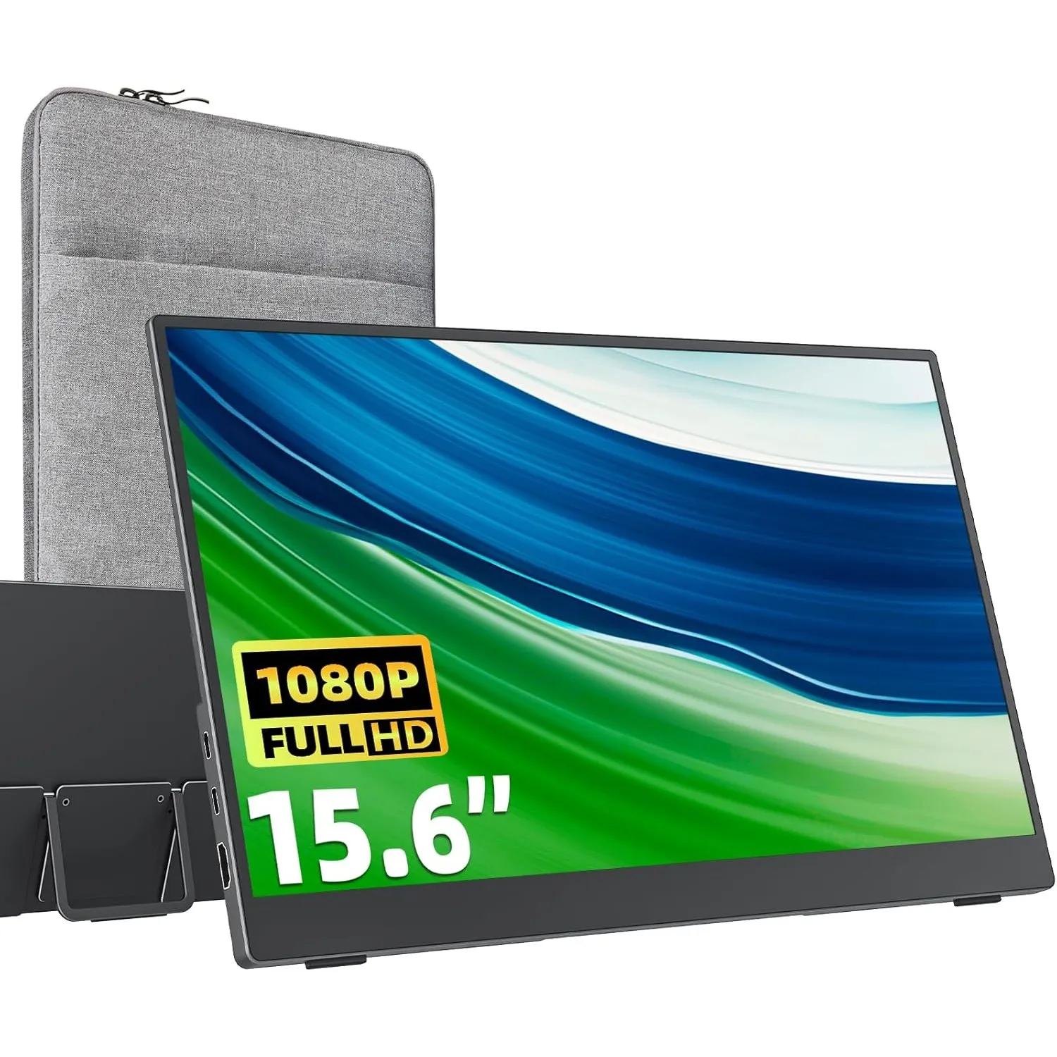 cocopar Portable Monitor 15.6 Zoll 1080P FHD 85% sRGB Mobiler Bildschirm Lautsprecher HDMI USB-C Tragbarer Monitor für …