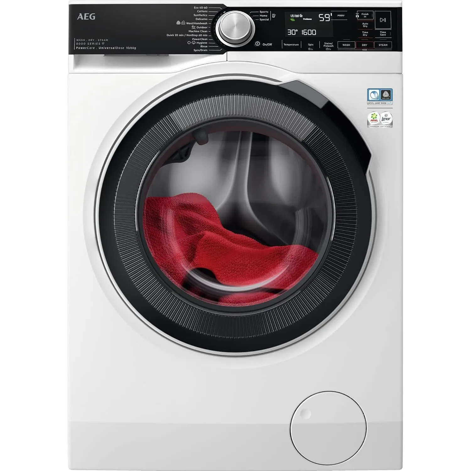 AEG WIFi Waschtrockner, 11kg Waschen, 7kg Trocknen, Serie 8000 PowerCare – Faserschonendes Waschen und Trocknen bei Nie…