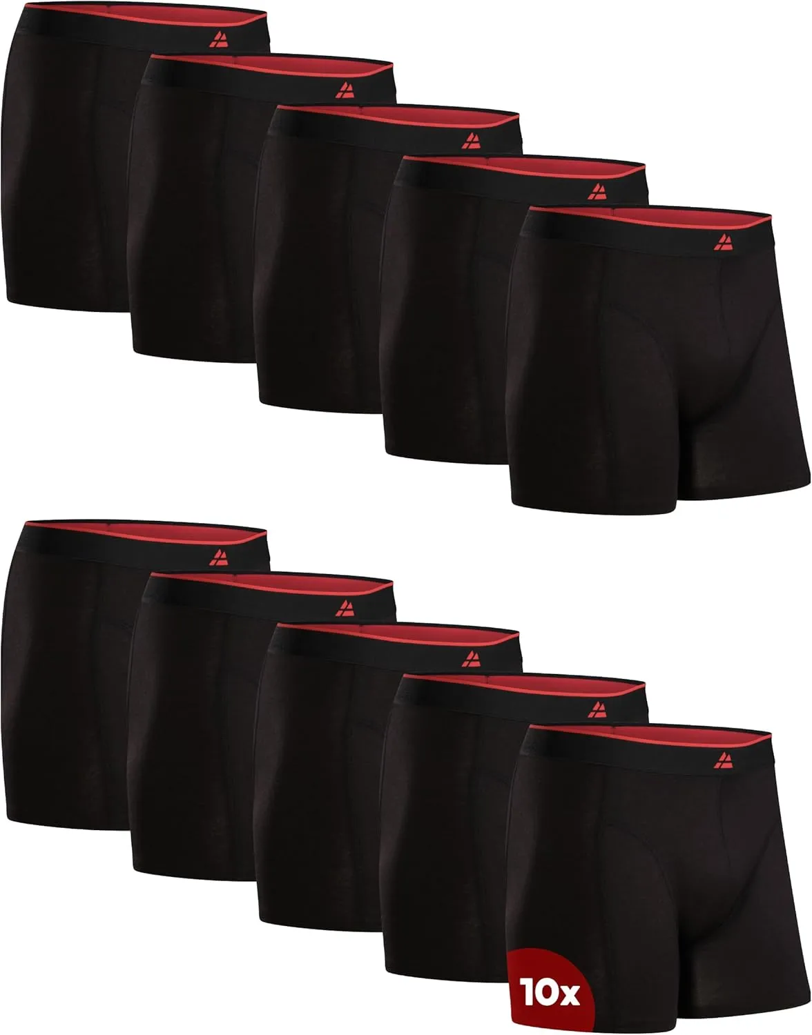 DANISH ENDURANCE Bambus Boxershorts Herren, Superweiche Unterhosen Männer, Atmungsaktiv & Etikettfrei, 6er oder 10er Pa…
