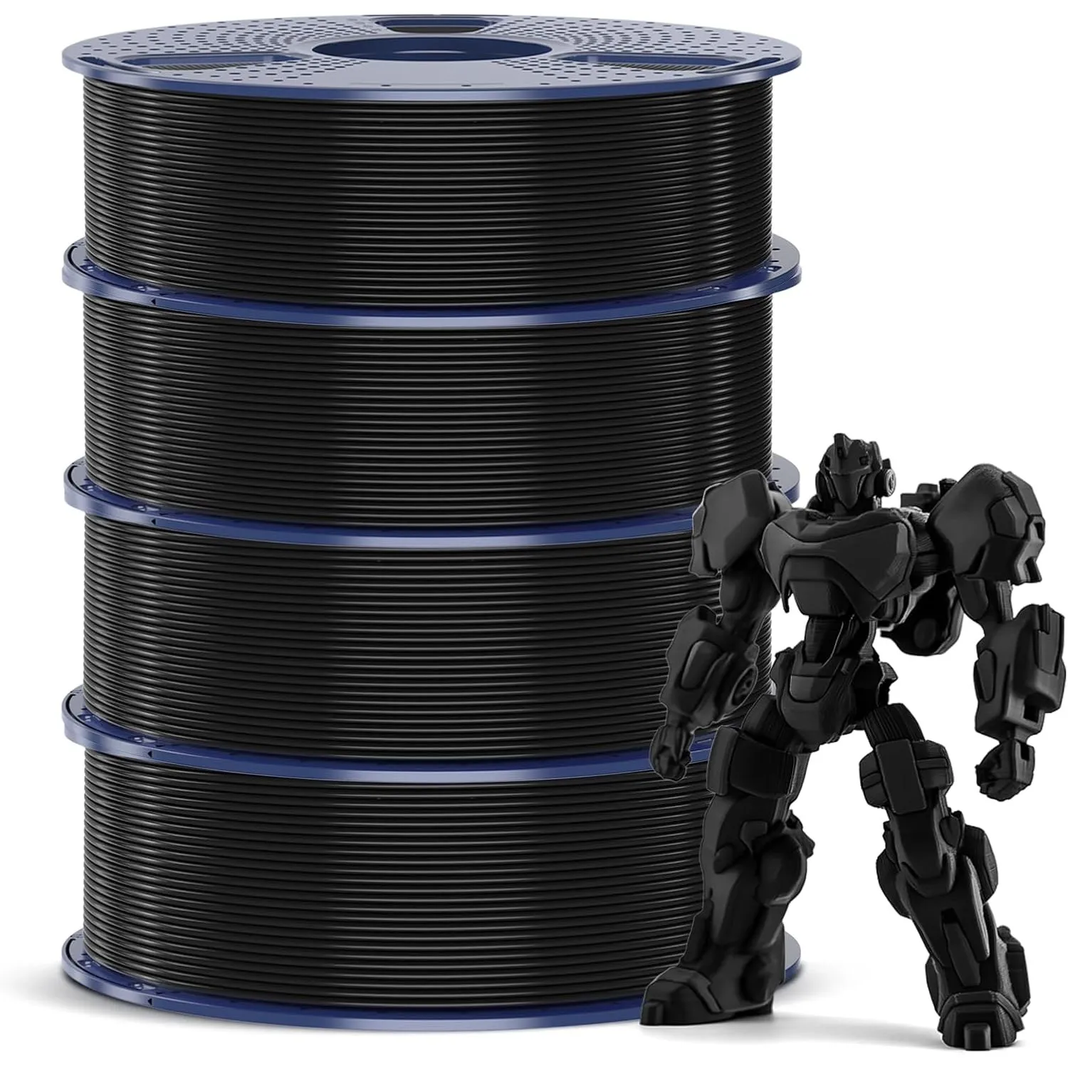 SUNLU 4KG PETG Filament 1,75 mm, 3D Druckerfilament Bundle, Verbesserte Zähigkeit hohe Schlagfestigkeit, für die Meiste…