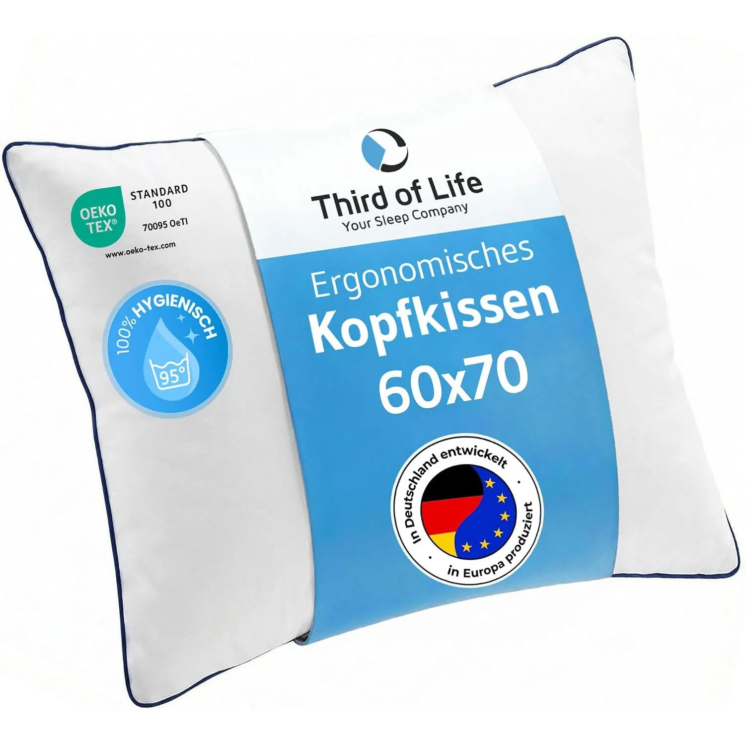Kopfkissen 60x70 inSPIRO, Premium Kissen von Schlafexperten entwickelt