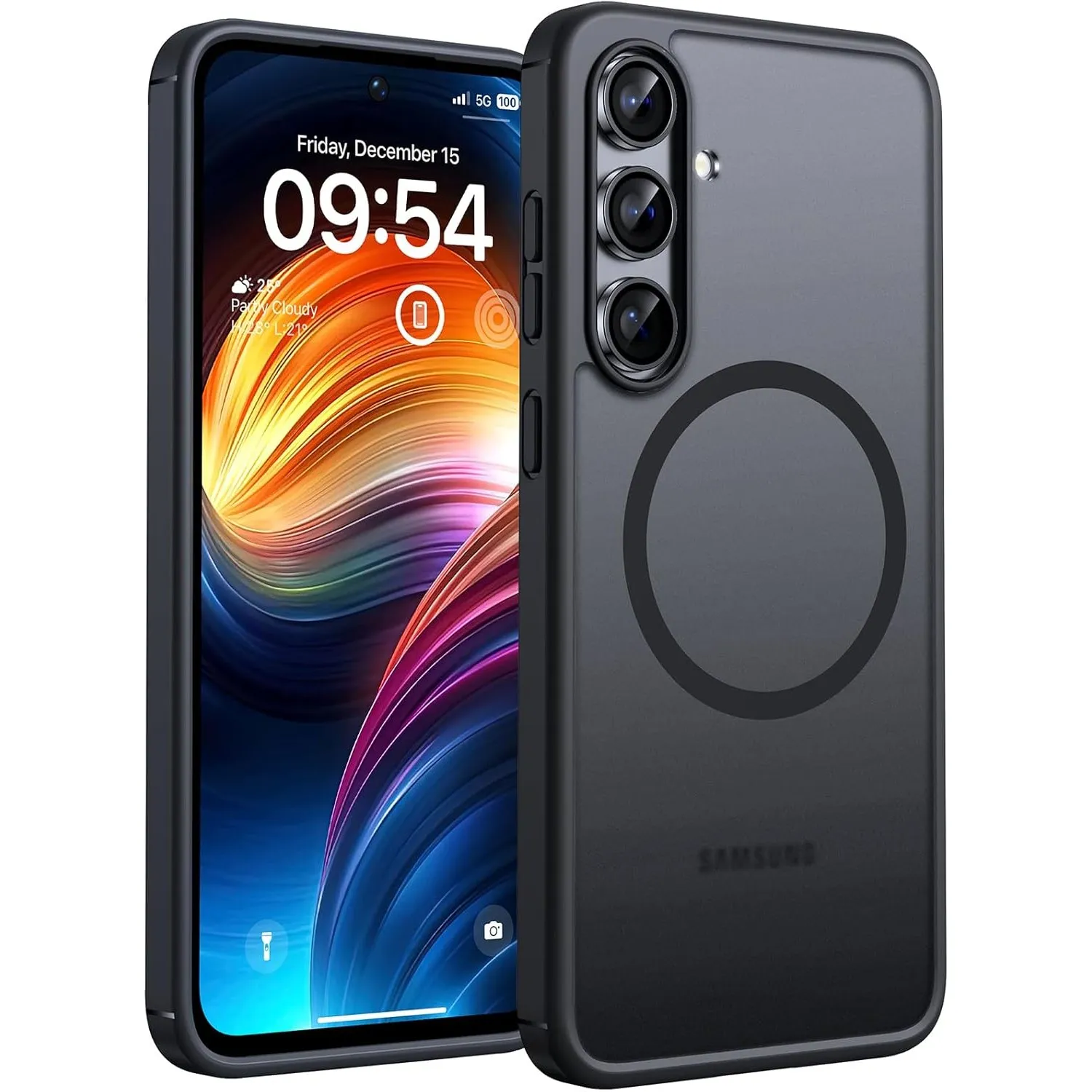 TOCOL für Samsung Galaxy S24 FE Hülle für Magsafe, Schutz in Militärqualität, Stoßfest Kratzfest Handyhülle für Galaxy …
