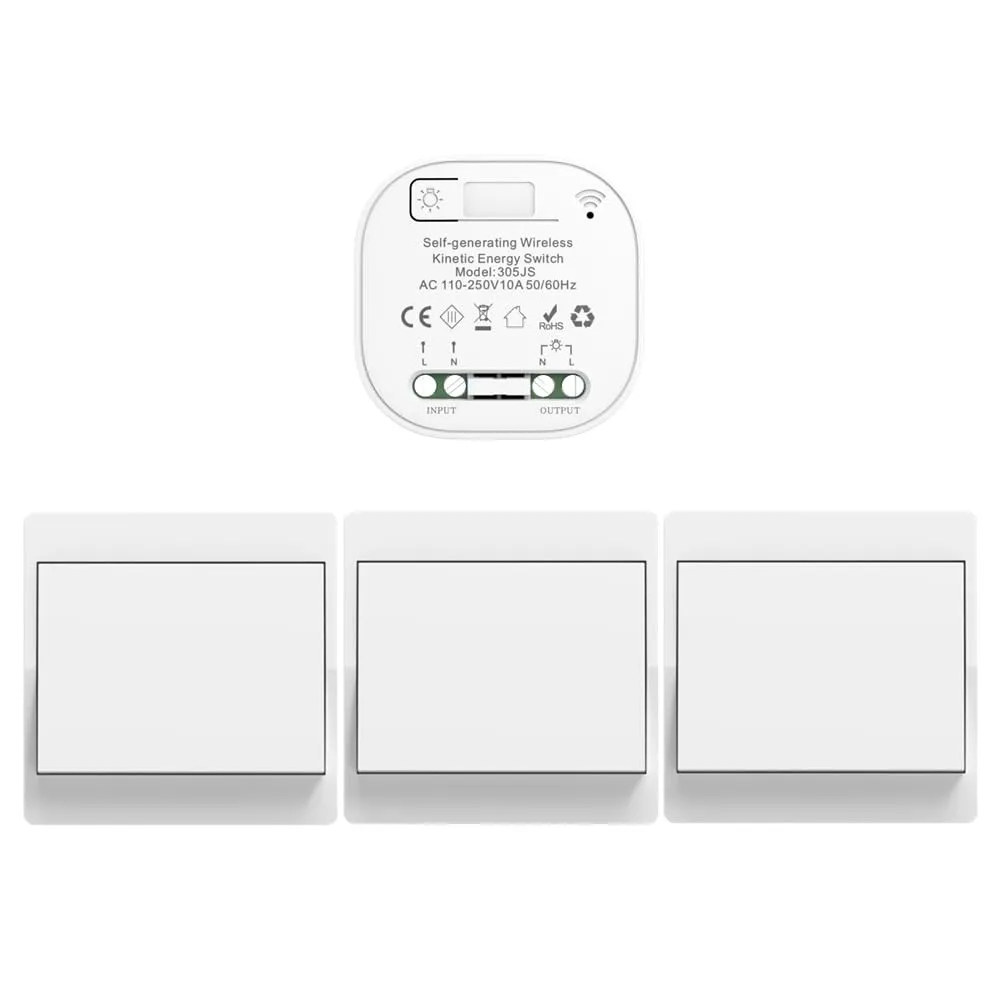 funk lichtschalt funkschalt 230v funk lichtschalter ohne batterie set lichtschalter funk wireless light switch funkscha…