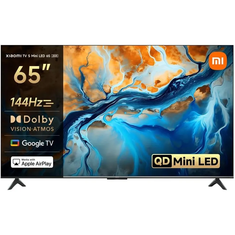 XIAOMI TV S Mini LED 65 Zoll (165 cm), 4K UHD Smart TV, 144Hz (240Hz Game Boost Mode), Dolby Atmos & Vision, HDR10+, Tr…