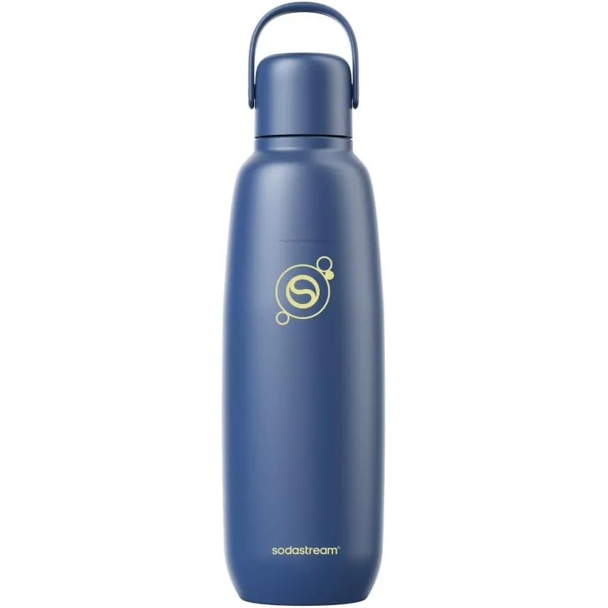 Sodastream 0,9L Fizz&go COOL Edelstahlflasche - Kompatibel mit DUO, E-DUO, TERRA, ENSO, ART, GAIA Wassersprudler, doppe…