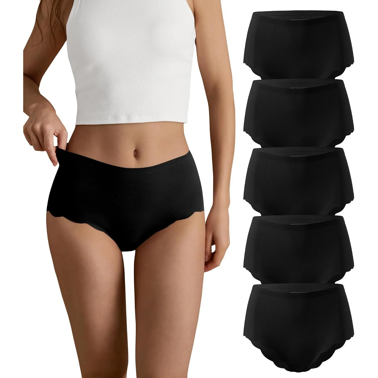 SHARICCA Seamless Slip Damen Unterwäsche Frauen Unterhosen Damen Nahtlos