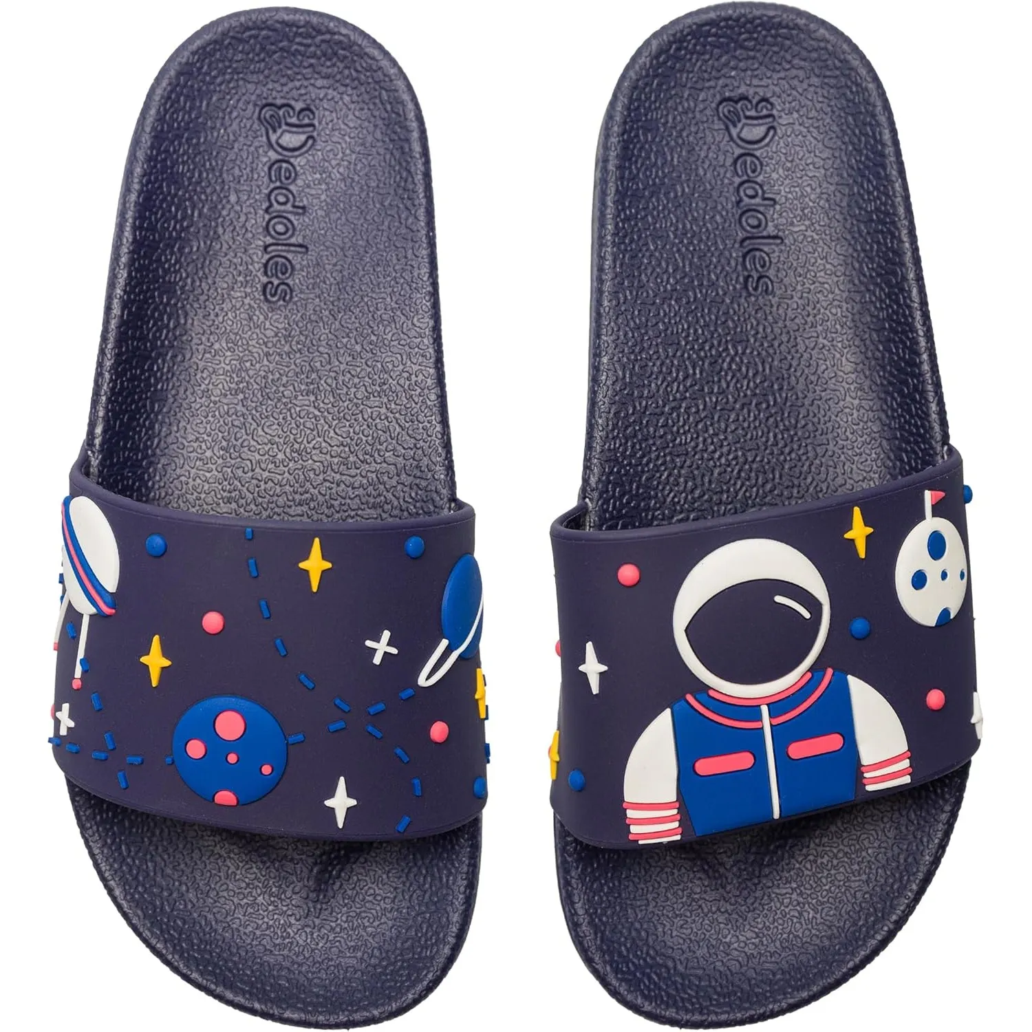 Dedoles Badeschuhe & Hausschuhe Damen Herren & Kinder Badesandalen lustige Designs Bücher Kaffee Party Pizza Fuchs Bär …