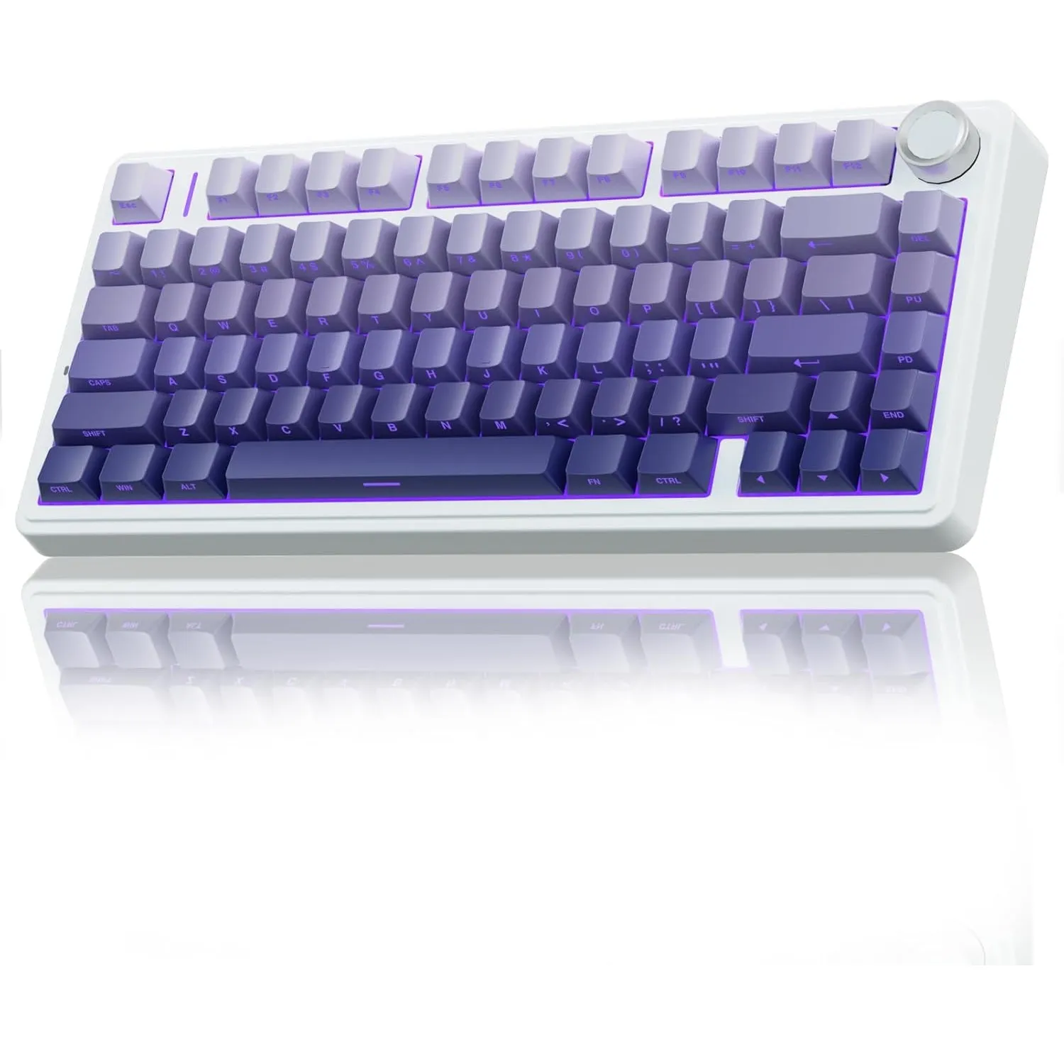 AULA F75 Mechanische Tastatur Gaming,2.4GHz/Type-C/BT5.0 Kabellos Gaming Tastatur 75 Prozent,Seitlich Graviert,Gasket S…