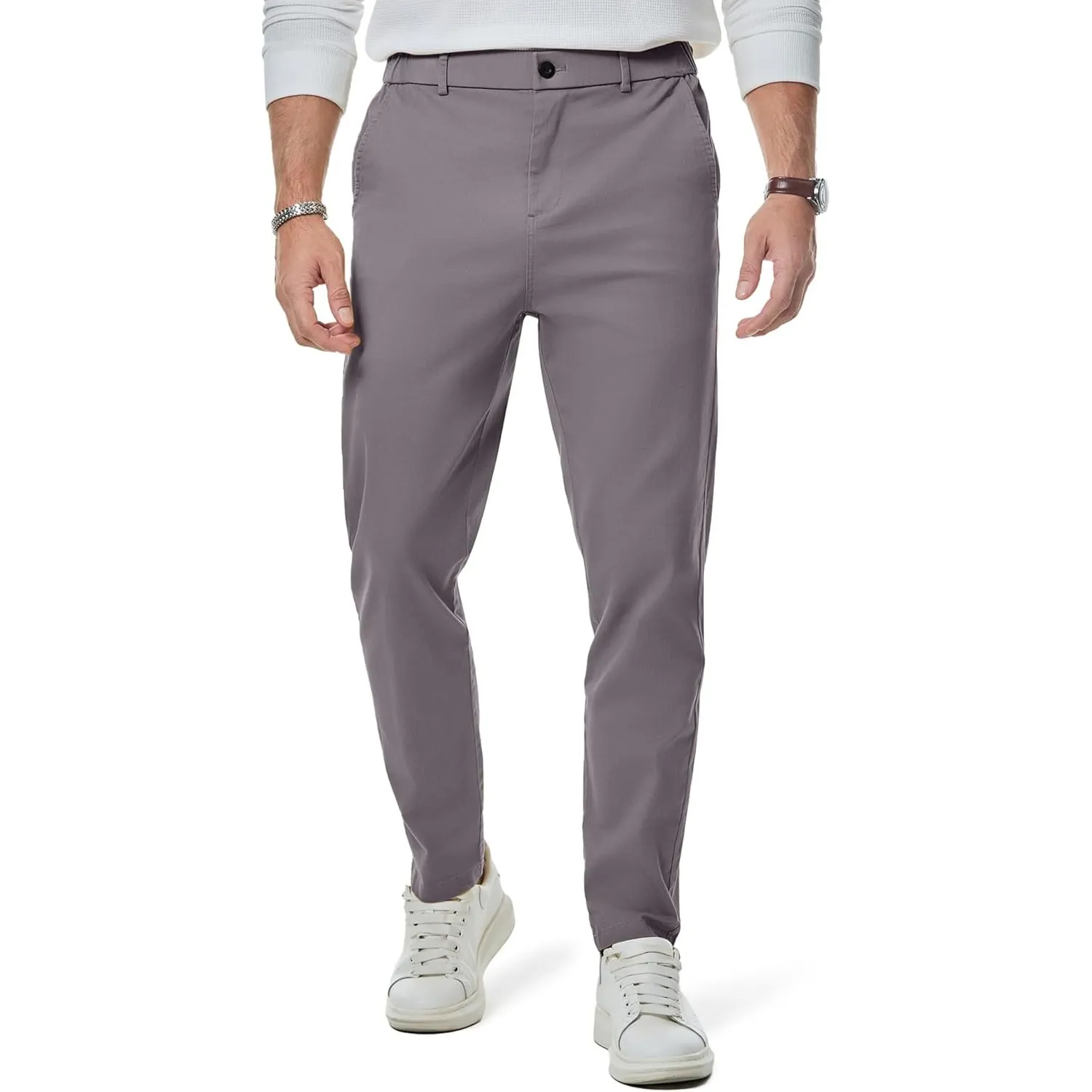 Elegancity Herren Chino Hose Casual Anzughose Baumwolle Hosen Herren Modern Stoffhose Stretch Business Arbeitshose Frei…